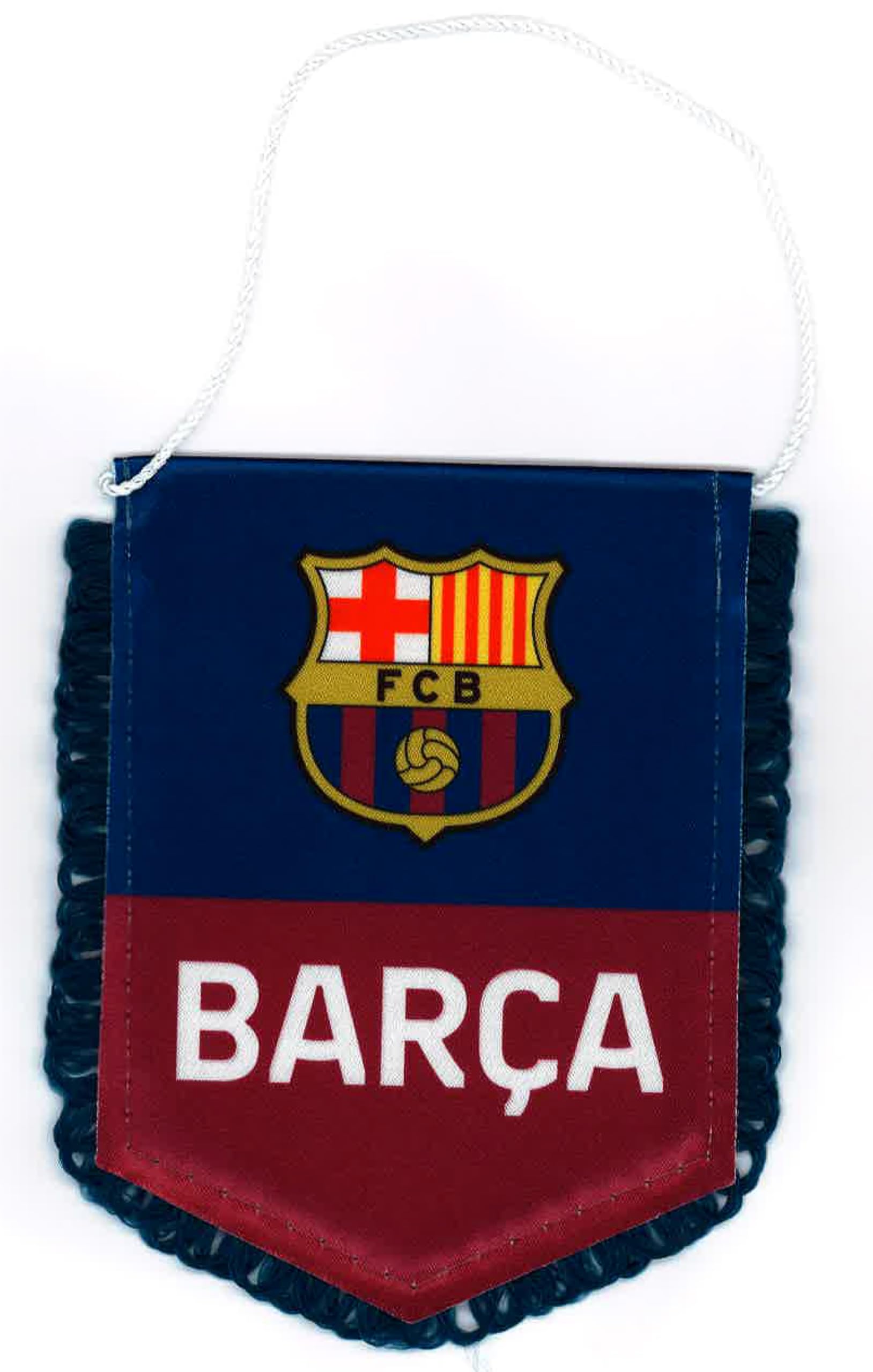 Banderín Barça - Colección oficial del FC Barcelona, tamaño 13 x 10 cm