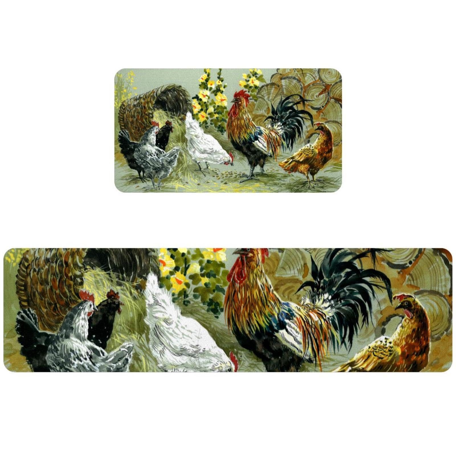 Tapete de cocina de 2 piezas absorbentes: alfombras lavables para un suelo seco y seguro
