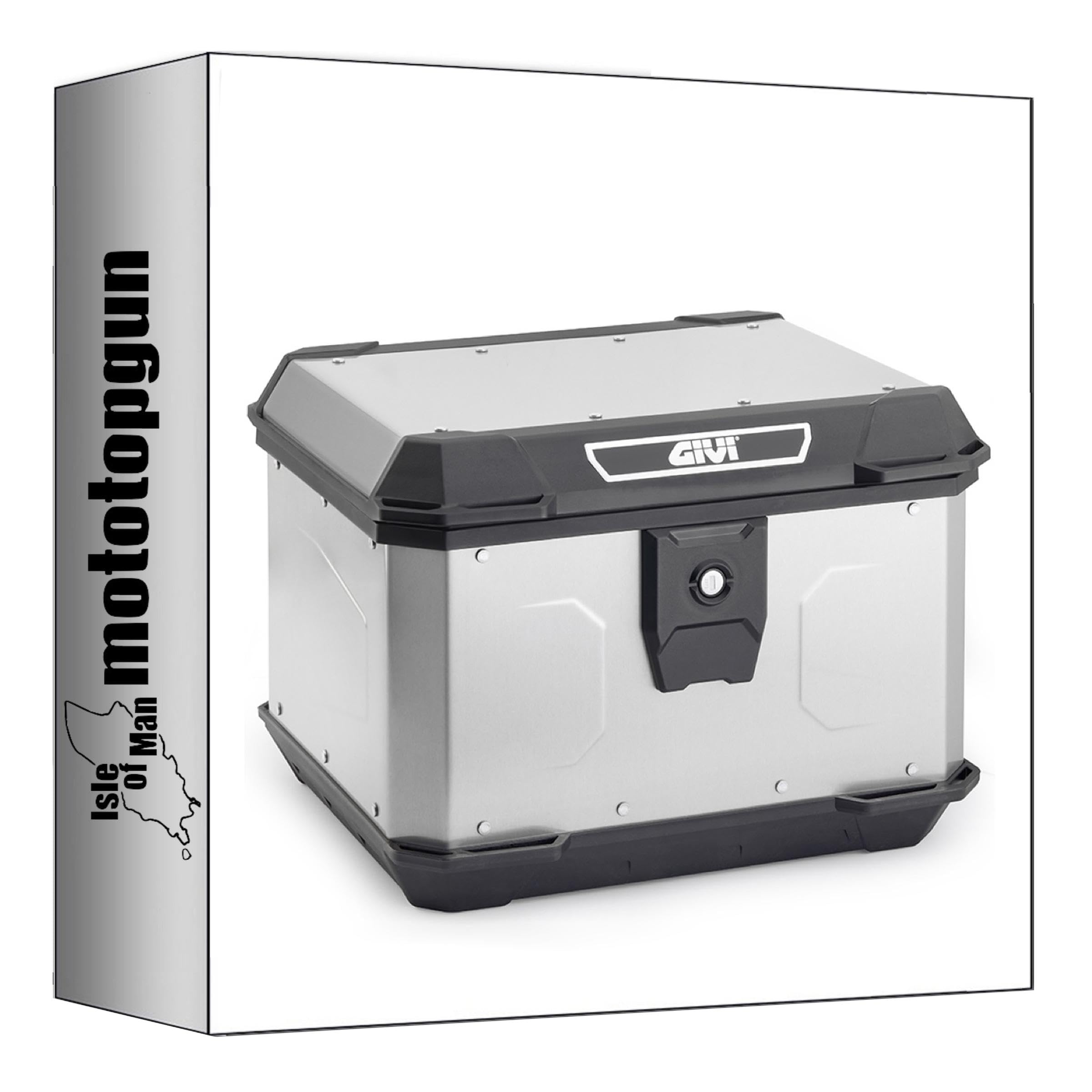 givi motorradkoffer alp44a monolock alpina aluminium 44 lt + träger kompatibel mit yamaha cignus x 125 2004 2005 2006 mototopgun alp44a + sr354