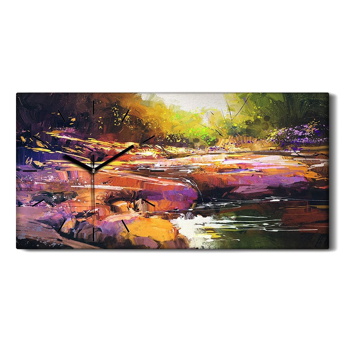 Horloge silencieuse ne pas tic tac salon chambre tableau fleuve