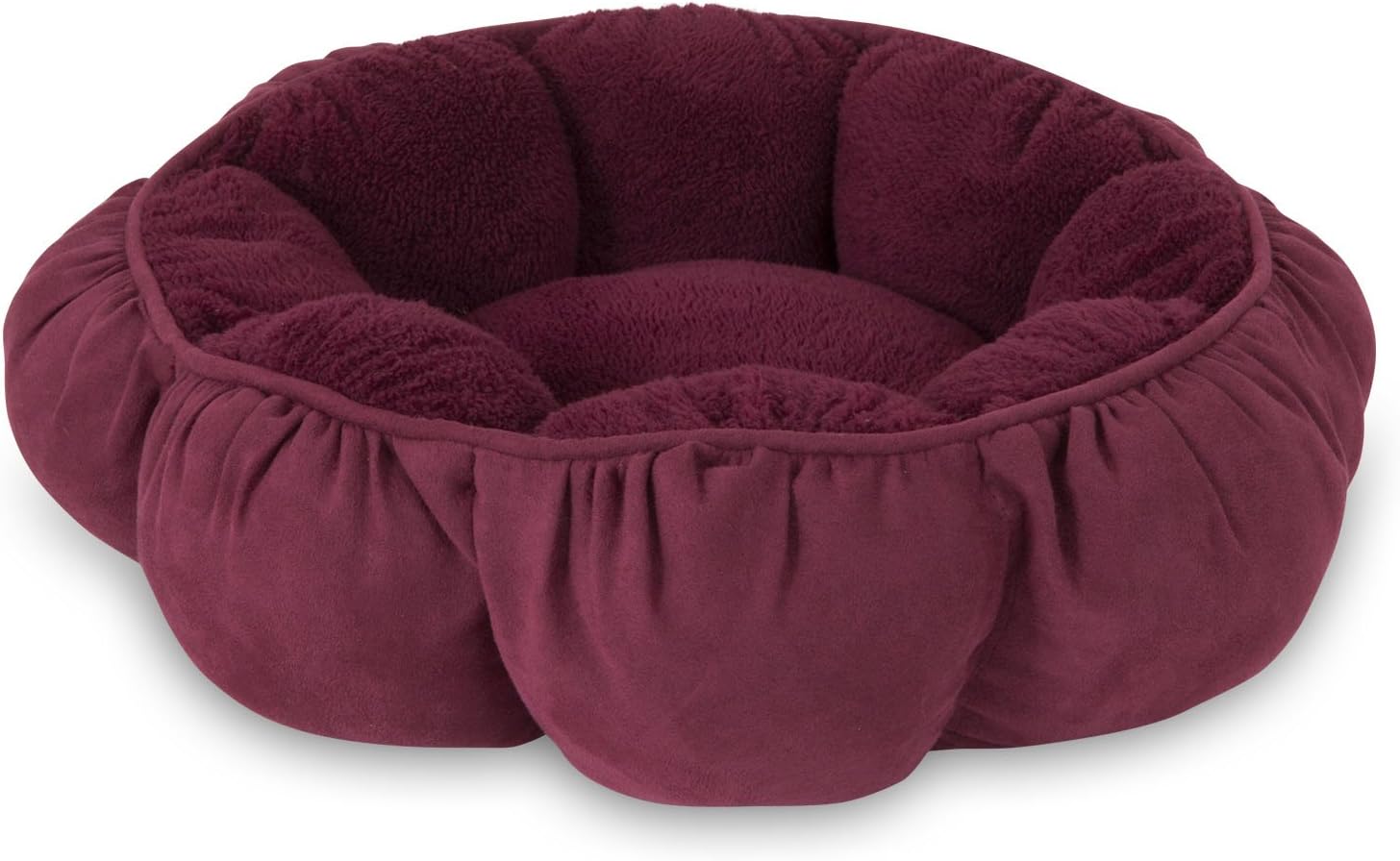 Aspen Pet Puffy Round Cat Bed (18') Assorted Colors