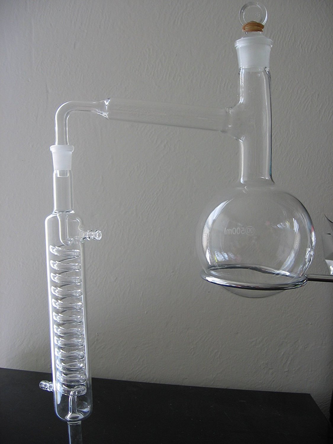 Beyondsupply-lab Distillation Apparatus Glass Condenser Flask 1000ML New