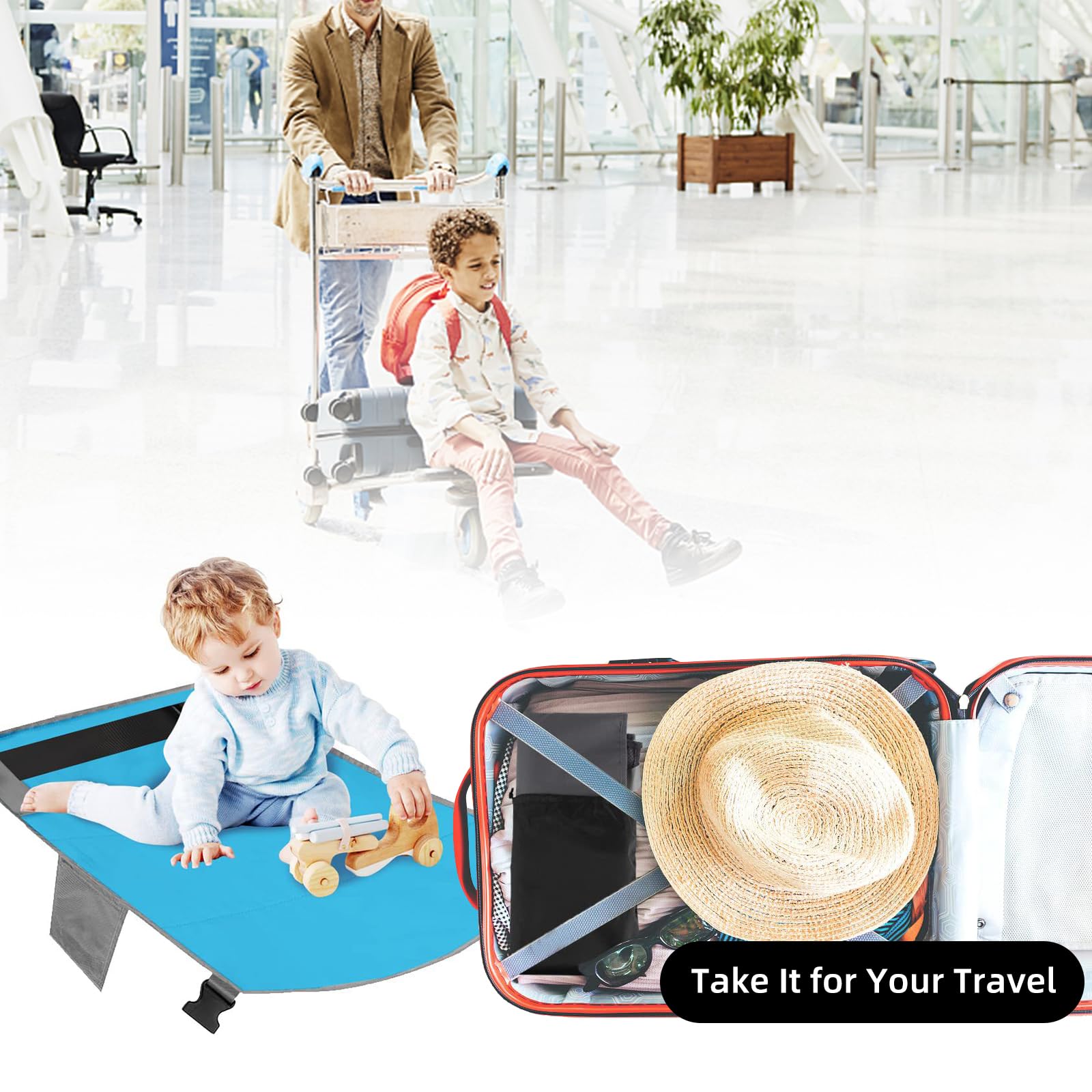 Poggiapiedi Per Seggiolino Auto Poggiapiedi Per Aereo Bambini - Amaca Pieghevole Per Viaggi Supporto Piedi Bambini Rialzo Auto Per Bambini