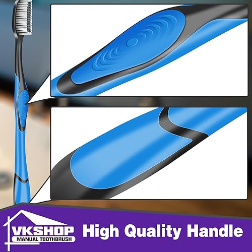 Miniatura 7 de VKshop 144 paquetes de cepillos de dientes de bambú extra suaves, cepillos de dientes naturales, ecológicos y biodegradables, embalados