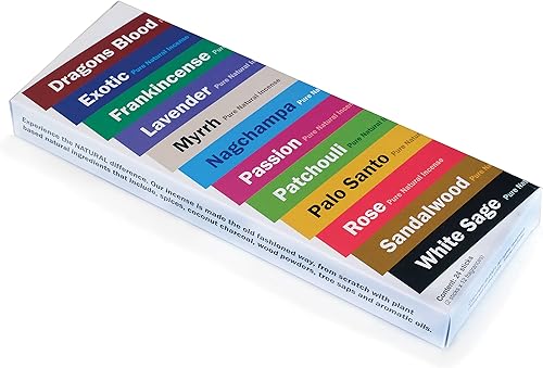 Miniatura 2 de Natural Choice Paquete variado de muestras de incienso, total de 24 varitas de incienso, con 2 varillas de sándalo, salvia blanca, Palo Santo,