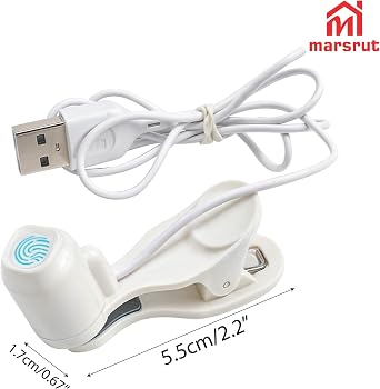 Smart Automatic Screen Clicker Tapper, USB Auto Clicker with Simulated Finger Clip for iPhone Android Tablet, Continuous Fast Clicking Device for Live Streaming, Gaming, Reward Tasks & Shopping-White