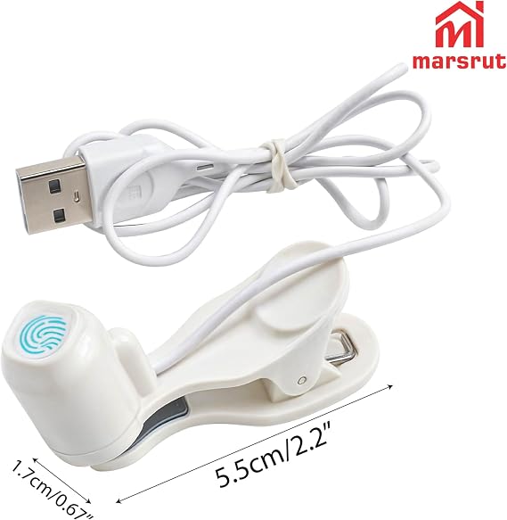 Smart Automatic Screen Clicker Tapper, USB Auto Clicker with Simulated Finger Clip for iPhone Android Tablet, Continuous Fast Clicking Device for Live Streaming, Gaming, Reward Tasks & Shopping-White