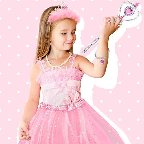 Miniatura 4 de Juego de zapatos de princesa para niñas, juguetes de vestir para niñas, kit de joyería para niñas pequeñas, disfraces de princesa, juguetes para