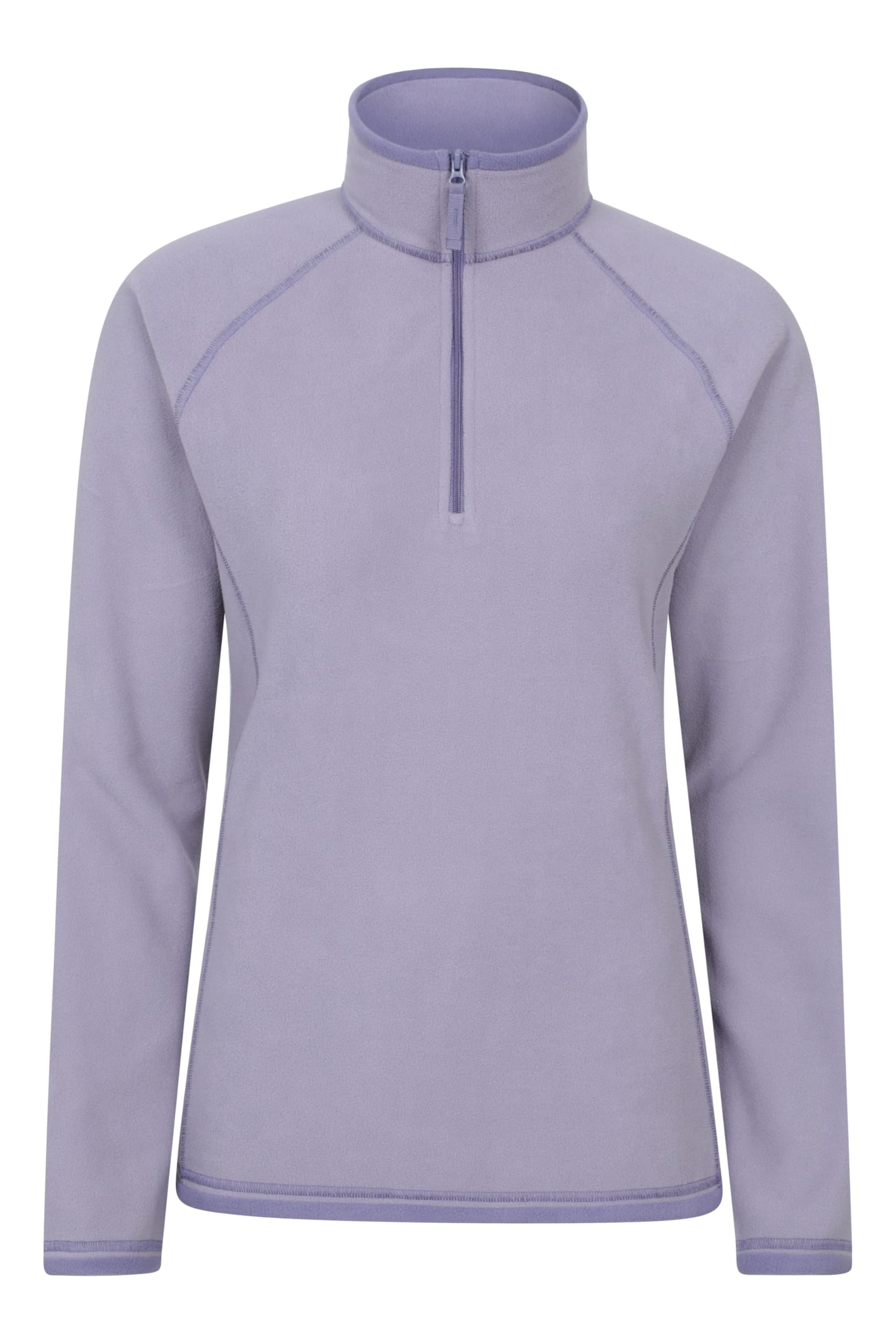Mountain Warehouse Montana Womens Microfleece Breathable Ladies Sweater, Quick Drying Pullover, Warm Fleece Jacket, Half Zip - Anti-Pill, Lightweight, Purple, Medium — view 10