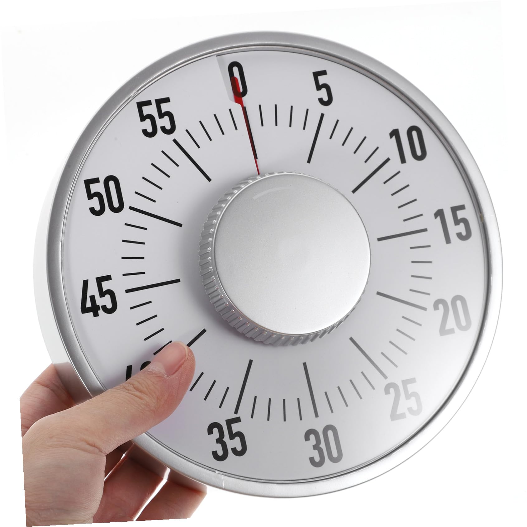 ULTECHNOVO Temporizador Mecánico Cuerpo de Abs Blanco de Cocina y Estudio, Cuenta Regresiva Alarma Adecuado para Cocinar, Hornear y Ejercicios