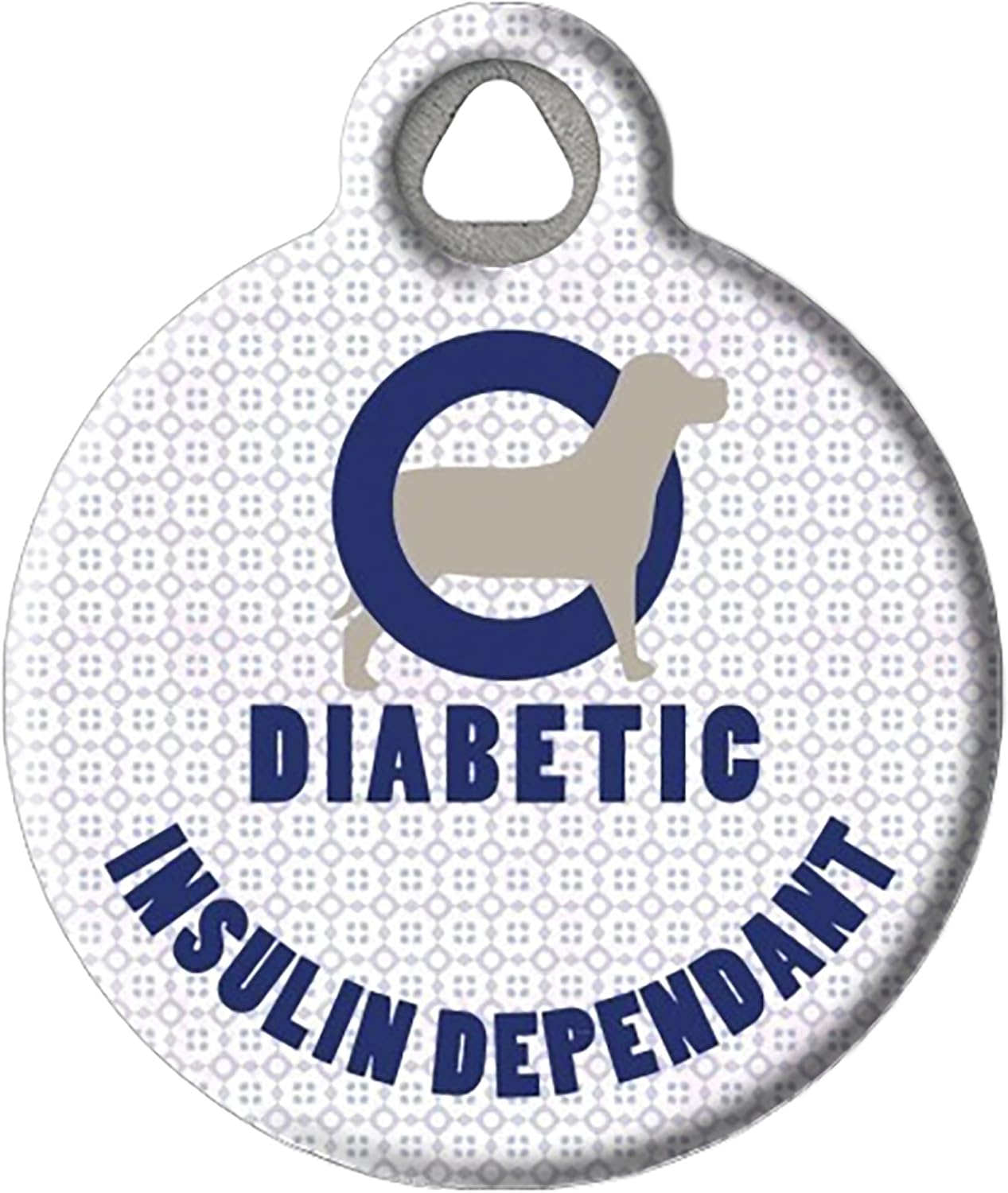 Dog Tag Art I'm Deaf Medical Alert Pet ID Tag | Personalized Dog Tag with Custom Name and Phone | Silent Polymer Coated Stainless Steel | Small 7/8 Inch