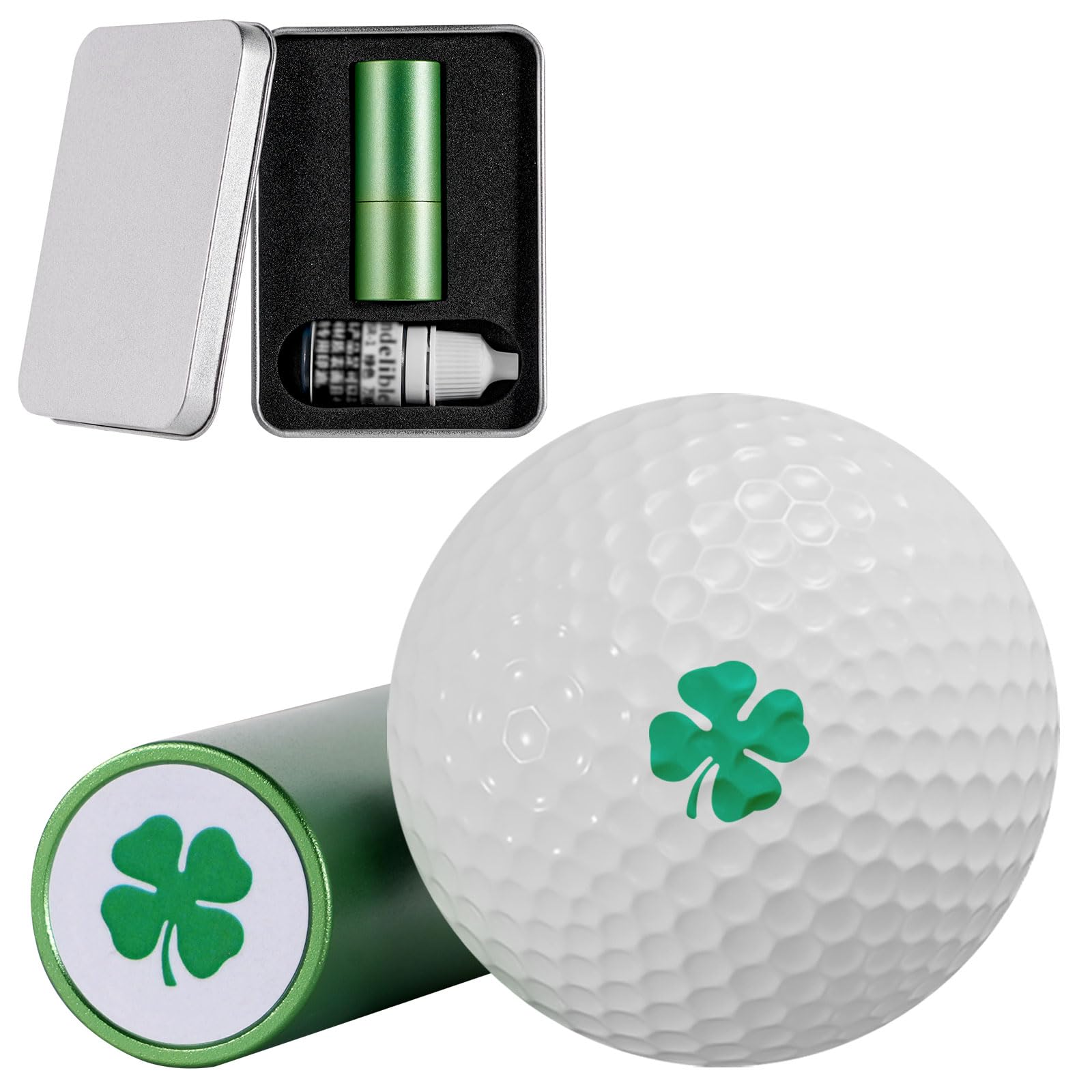 FERSTALO Custom Golf Ball Stamp, Personalized Golf Ball Marker, Waterproof Aluminum Golf Ball