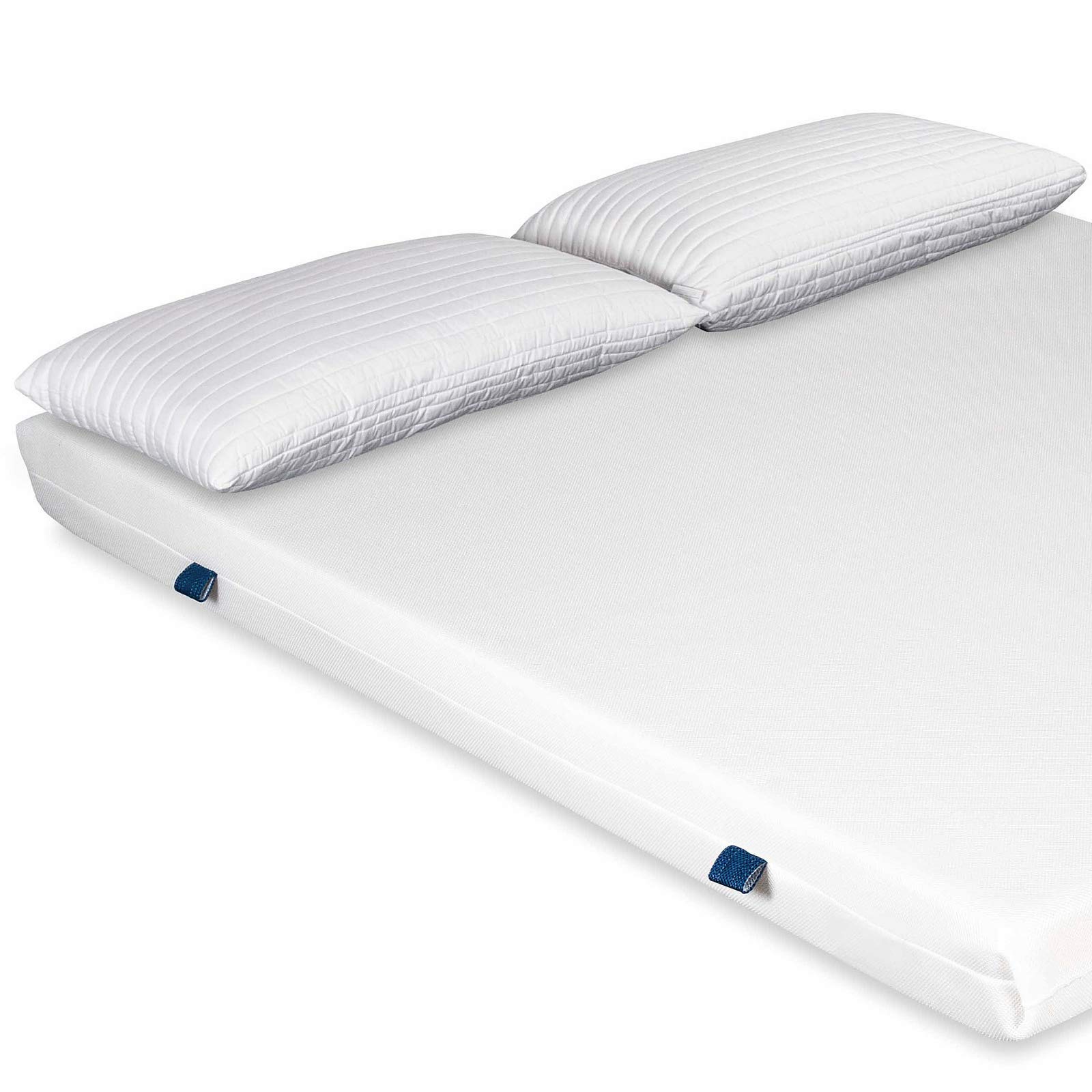 EVERGREENWEB - Materasso Matrimoniale 160x190 in Waterfoam ORTOPEDICO alto 15 cm con Coppia Cuscini Memory Foam GRATIS Rivestimento in AIR SPACE Bianco tessuto Antiacaro per tutti Letti o Reti OFFERTA