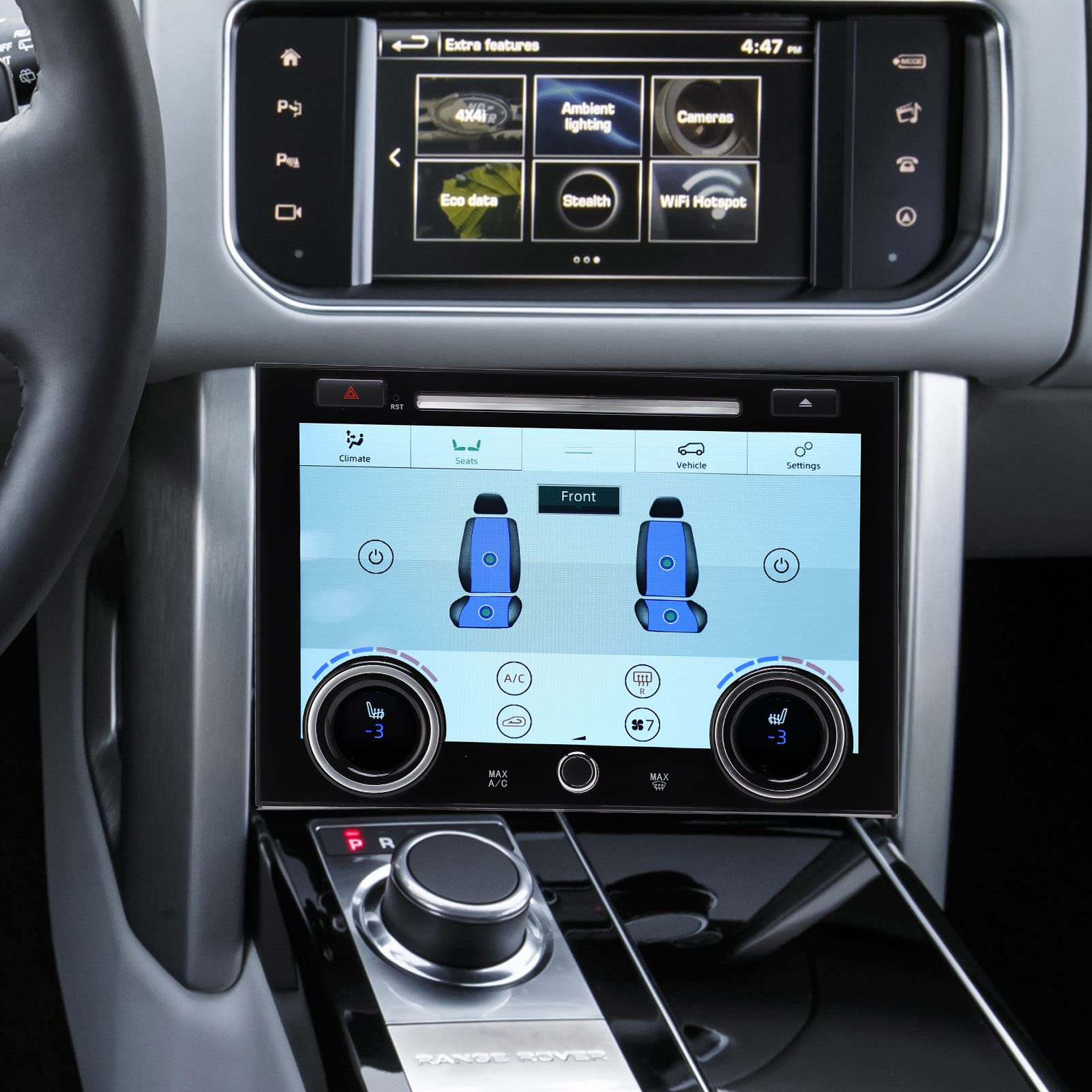 Touchscreen da 10 Pollici per Auto con Schermo Ad Alta Risoluzione, modalità Giorno e Notte Regolabile, Plug and Play, per Range Rover L405