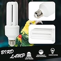Vista 3 de LUCKY HERP Bombilla UVA UVB para pájaros 2.4 UVB 20W lámpara fluorescente compacta para todo tipo de aves cautivas