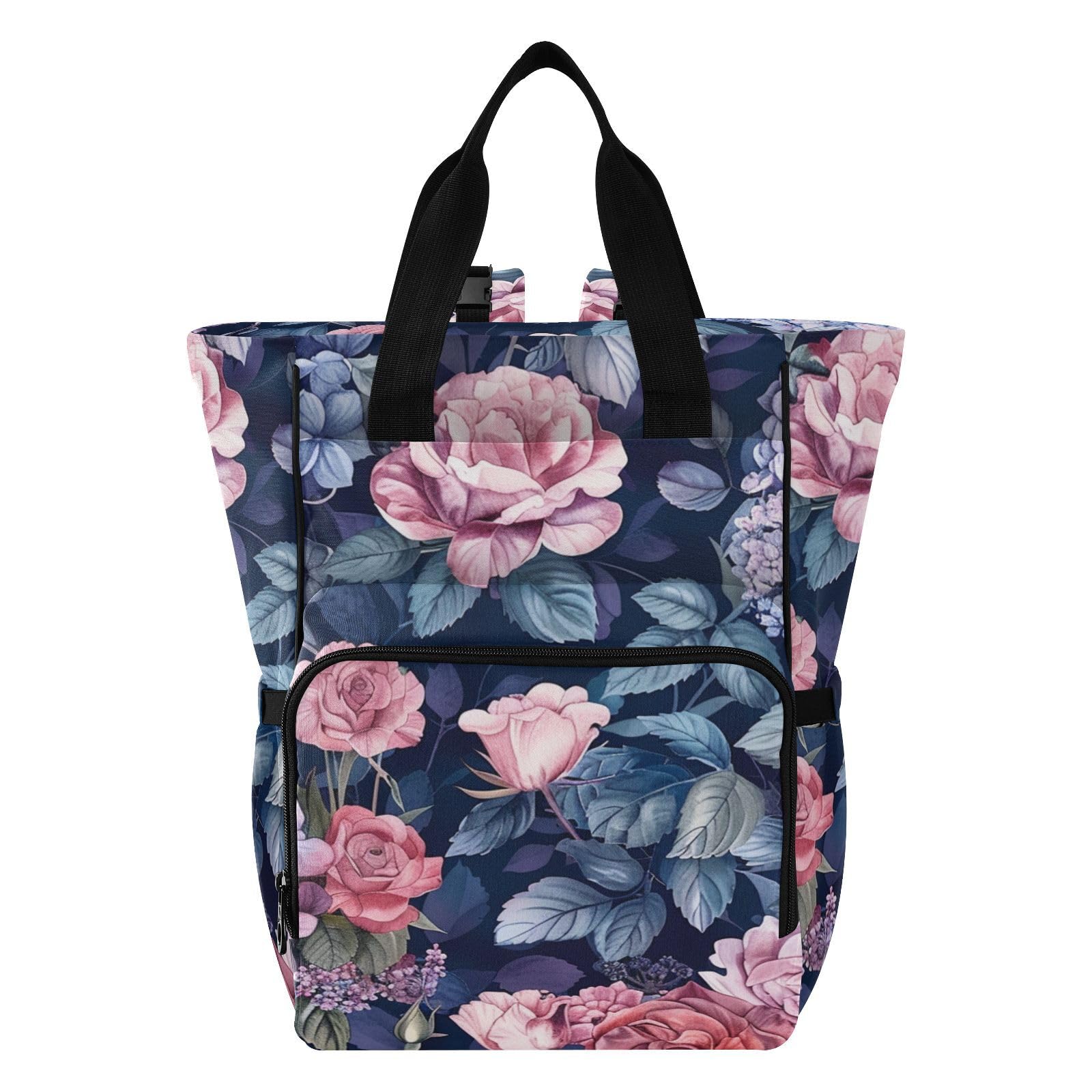 Borse per pannolini per neonata elegante stile fiore blu