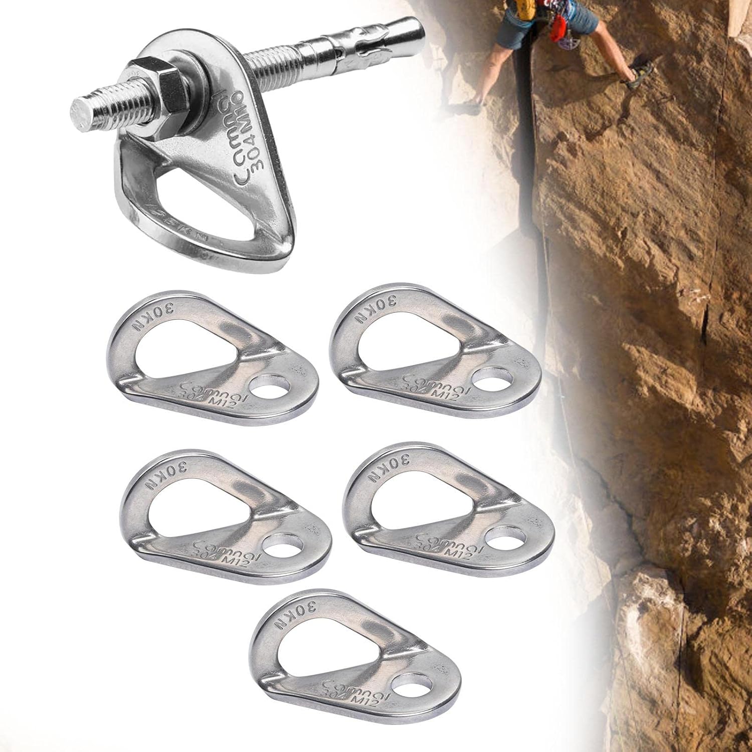 Rock Climbing Bolt Hanger Expansion Nail Hanger Anchor Protection Anchor