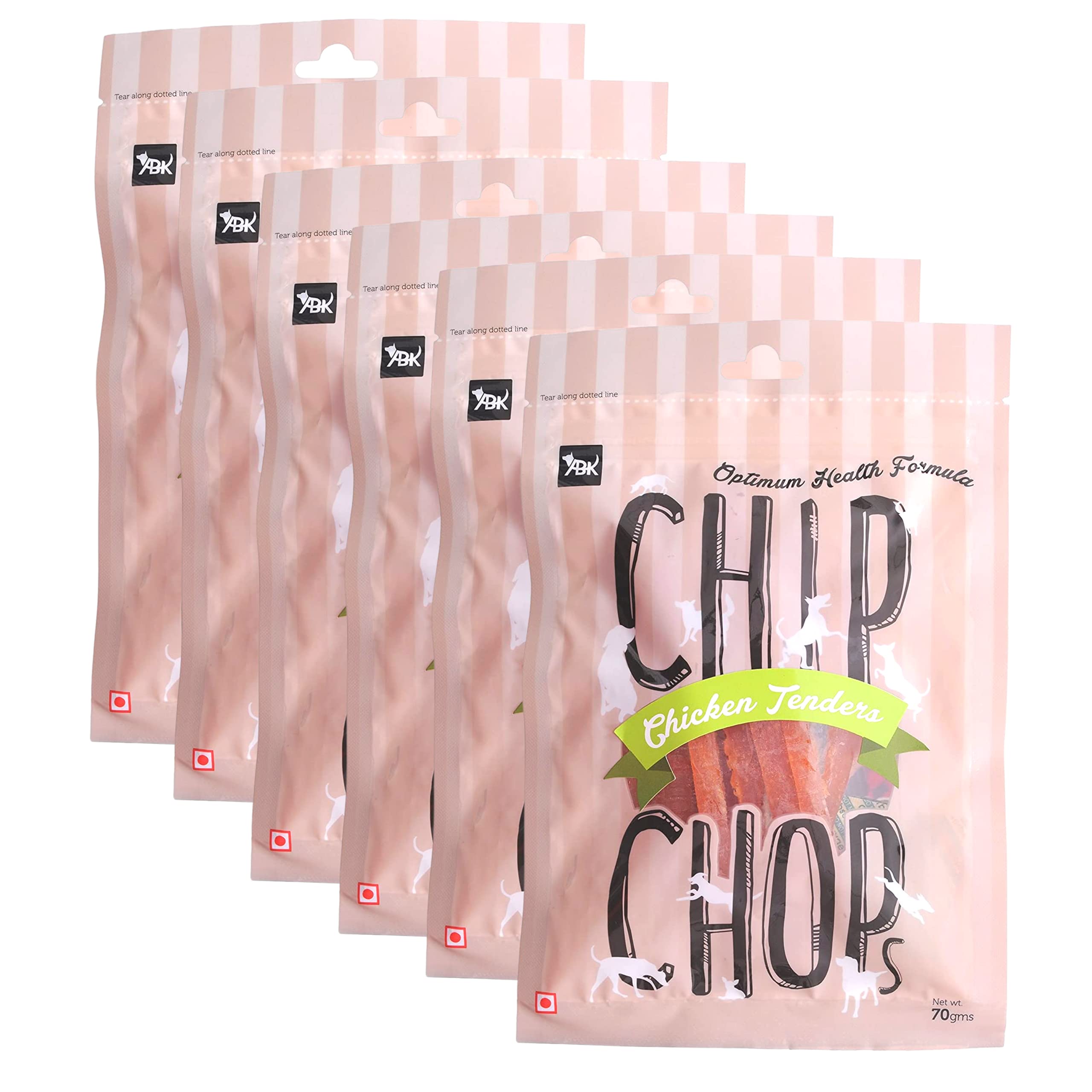 Chip Chops Dog Treats, 70gm (Chicken Tenders) | (Pack of 6) Optimum Health Formula | Treat for All Breed Sizes of Dogs - Sold by Foodie Puppies with Free Key Ring (B09DPK6YNR) Amazon Price History, Amazon Price Tracker