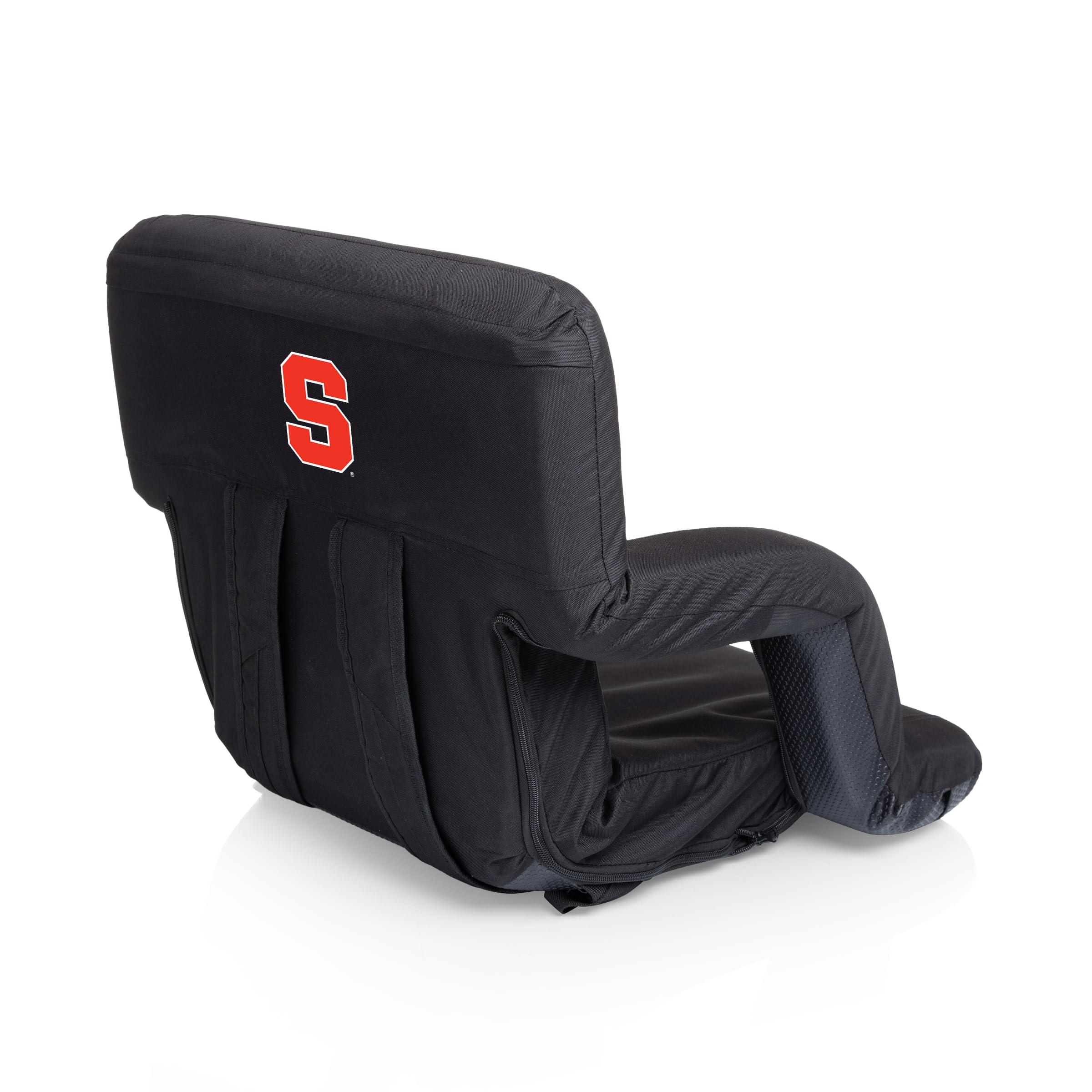 PICNIC TIME NCAA Syracuse Orange Ventura Portable Reclining Seat, Black, Adjustable (618-00-179-544)