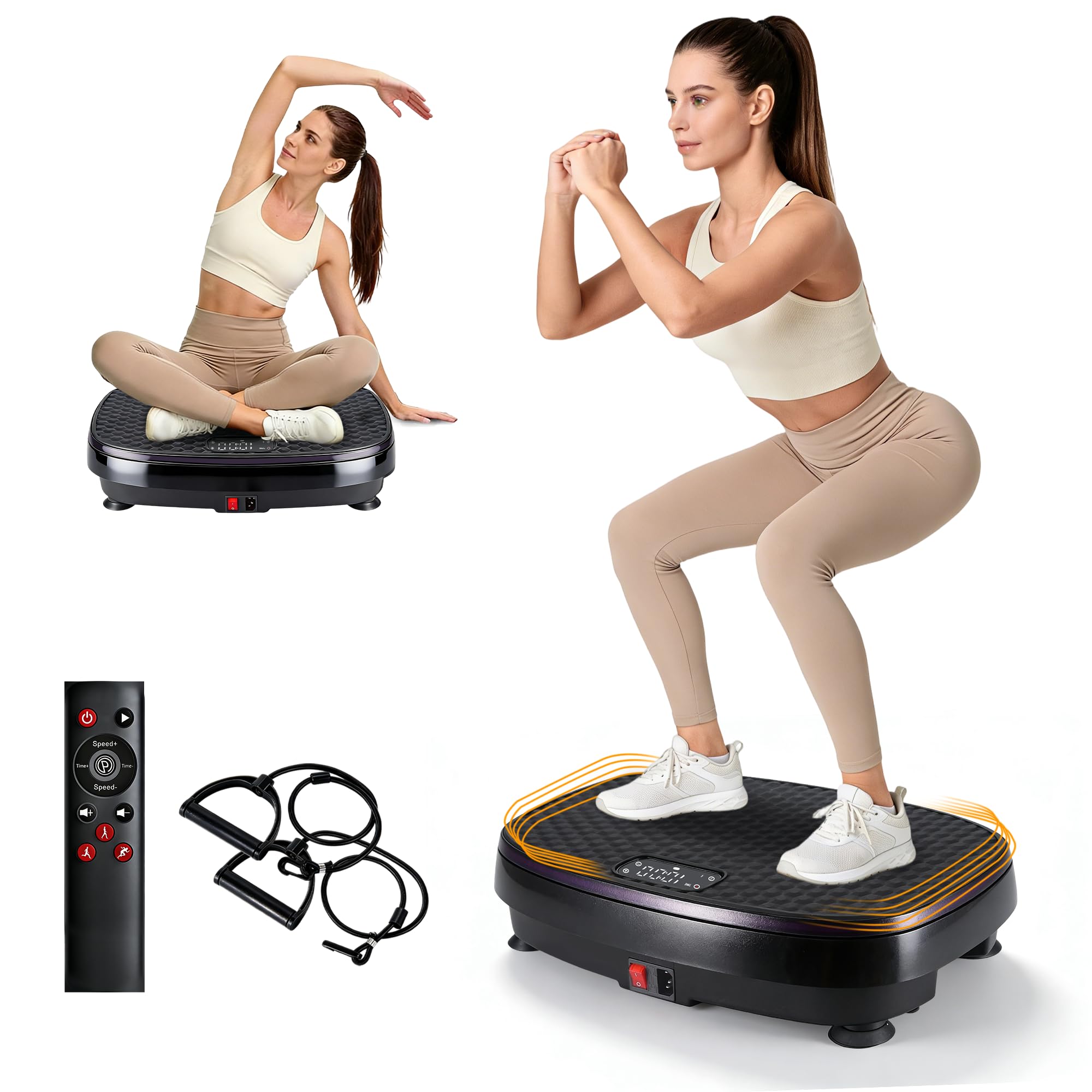Worldgeil Vibrationsplatte - Vibration Plate Rüttelplatte Sp