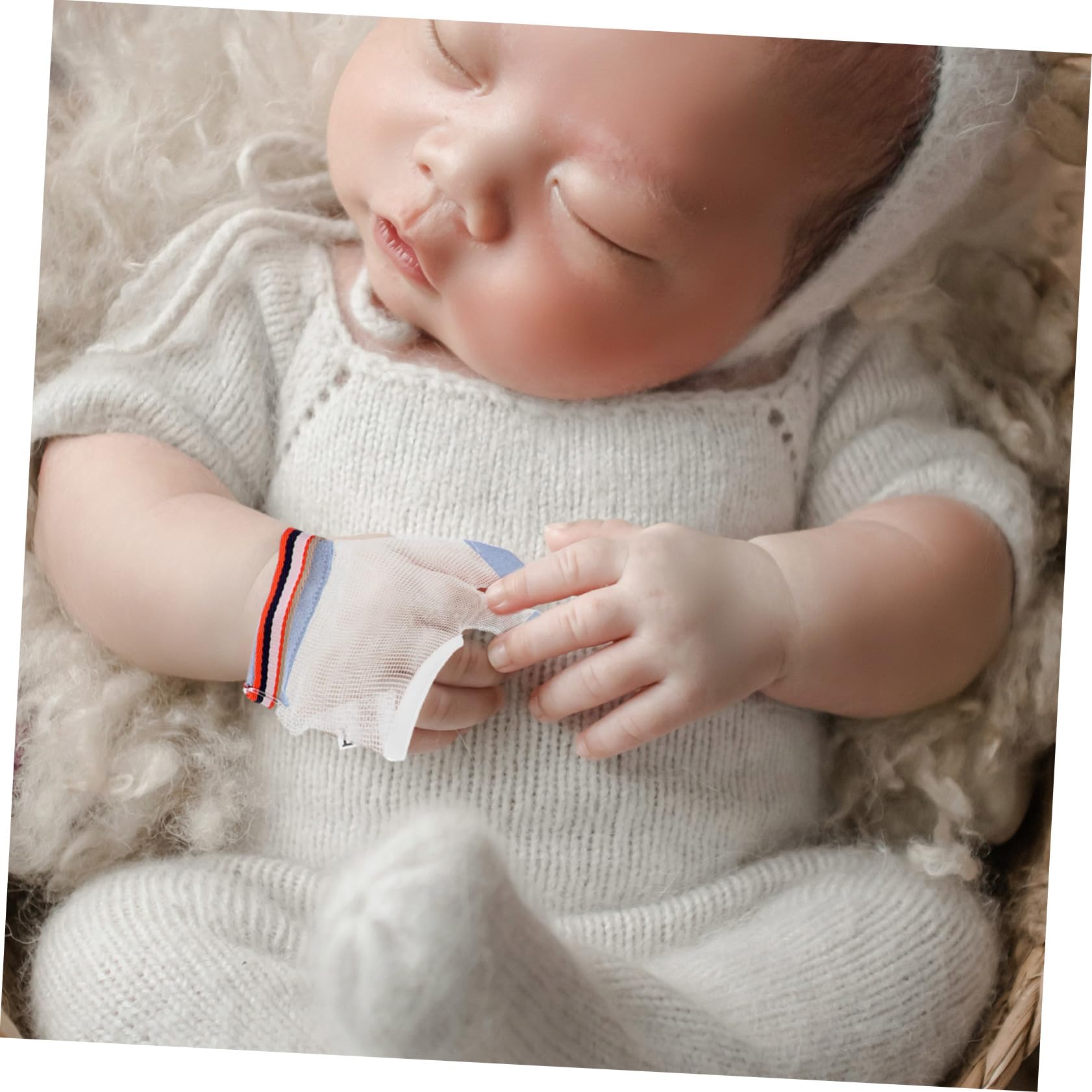 Abaodam 10 Pares Guantes Para Morder Anillos Bebe Deja De Chuparte El Tapón Para Juguetes Estimulantes Para Chupar Bebe Guantes Masticables Para Bebés Neto