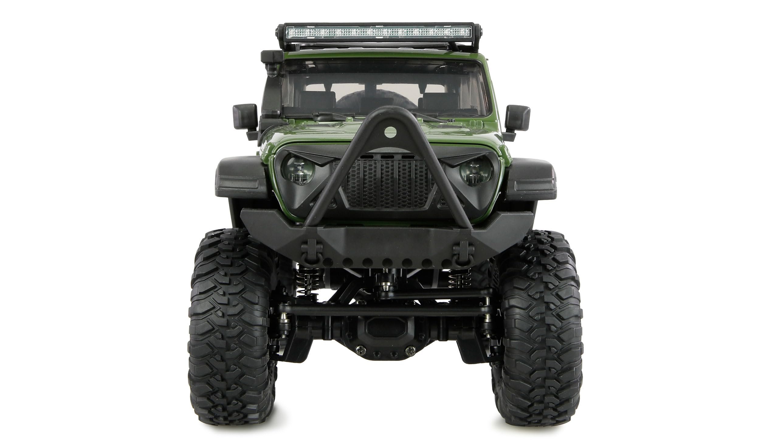 Amewi AMXRock Mini-Crosstrail Scale Crawler 4WD 1:16 RTR zielony z pilotem zdalnego sterowania, akumulatorem, kablem do ładowania