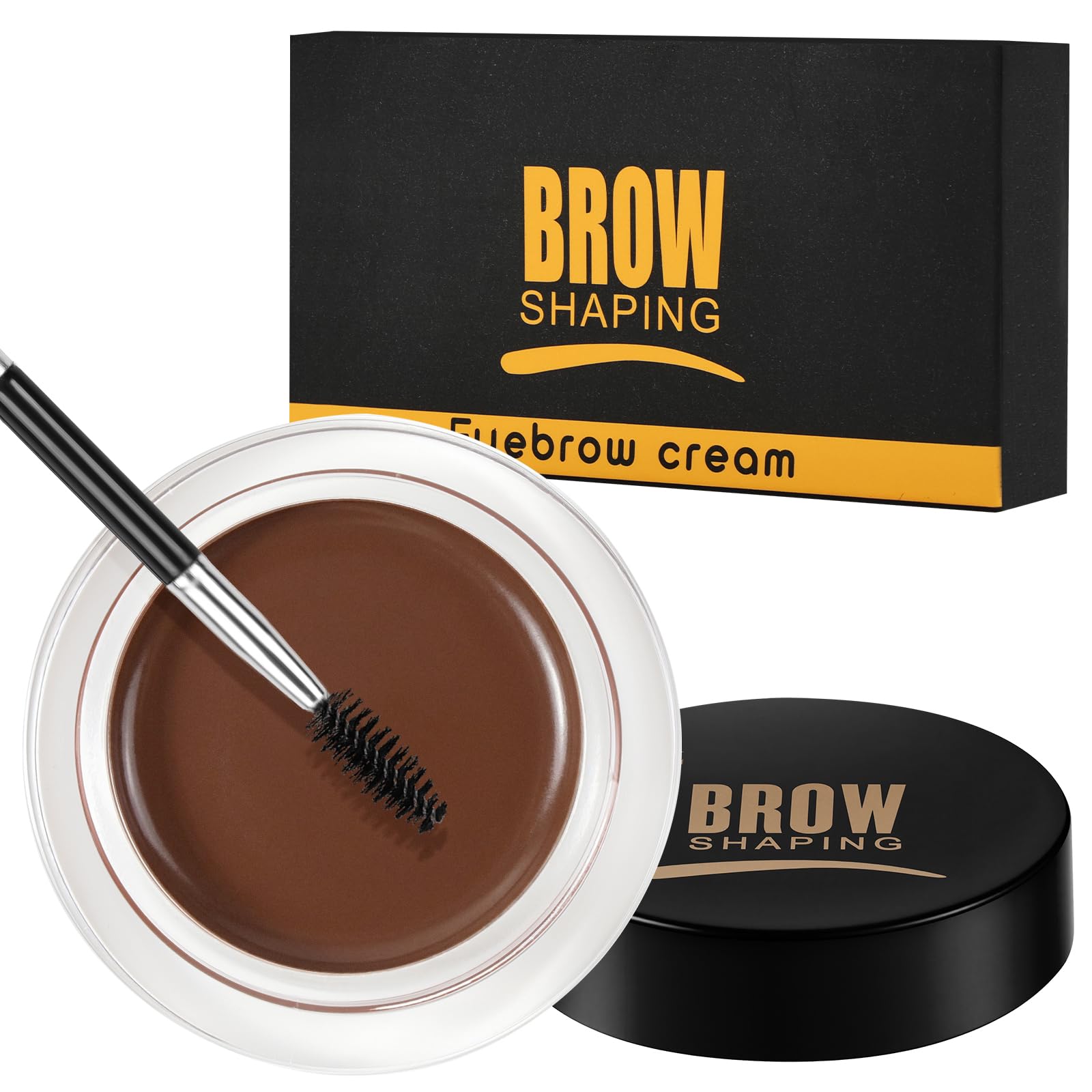 LOPHE Gel Fijadora de Cejas, Crema de Cejas 4,5g, Pomada de Ceja de Larga Duración con Cepillo, Eyebrow Gel para Maquillaje con Efecto Laminado Instantáneo,Pegamento de Ceja Sin Residuos Marrón Oscuro — view 13