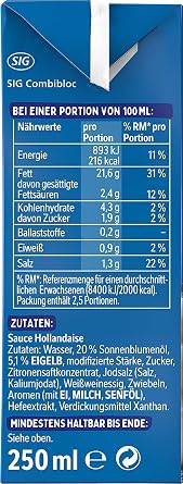 Sauce Hollandaise - 250 ml - Thomy - Germany