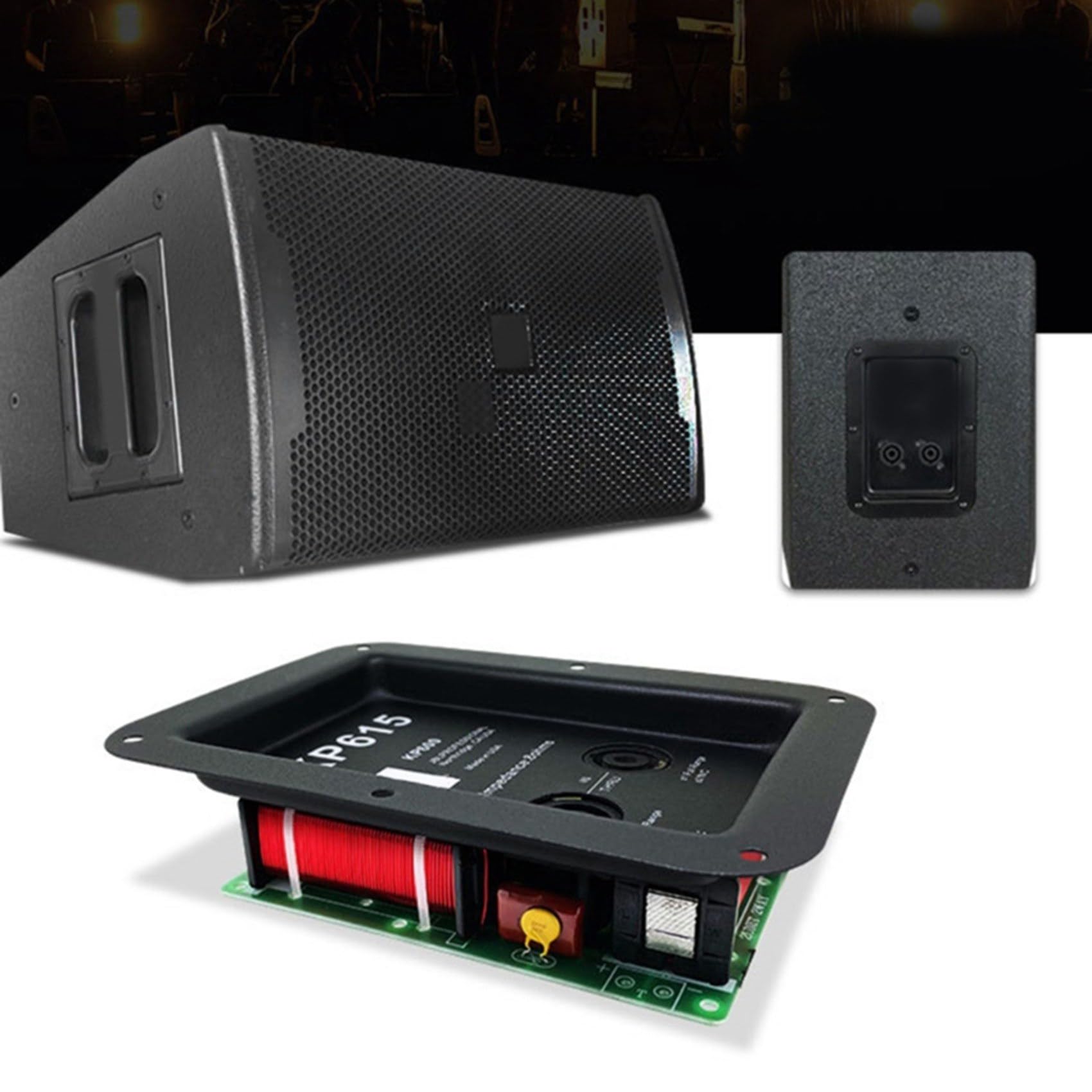 2X Diviseur Audio 2 Voies Module Diviseur de Fréquence de Croisement Treble HiFi Filtre de Croisement Carte Distributrice pour Haut-Parleur