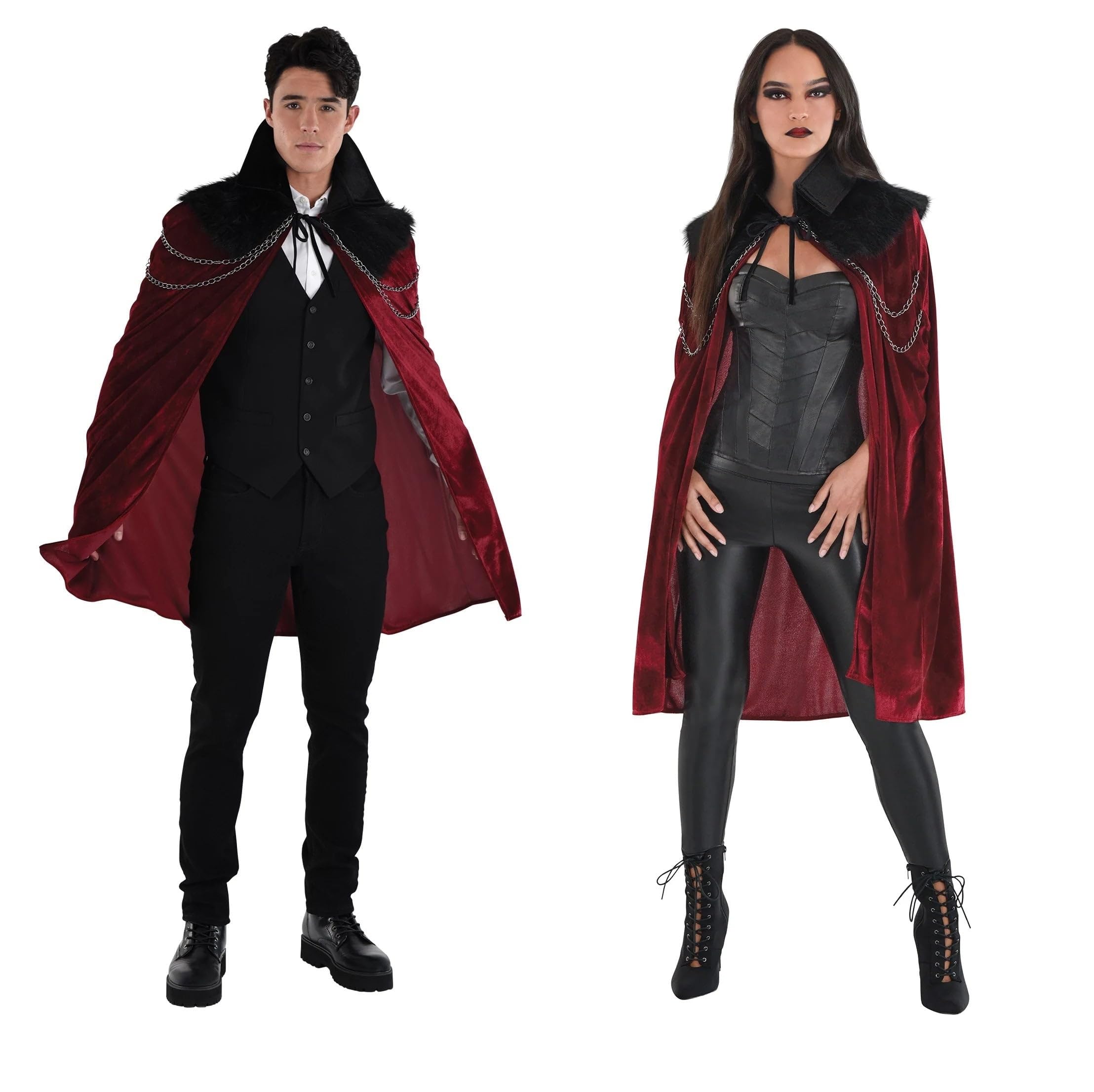 Amazon.com: Lush Red Fabric Adult Vampire Cloak Costume - Bold