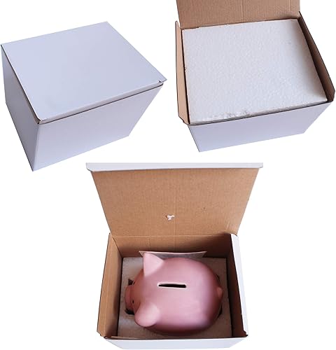 Vista 5 de Alcancía rosa, alcancía para niñas y niños, una nueva alcancía para niños, niñas, niños y adultos (rosa)