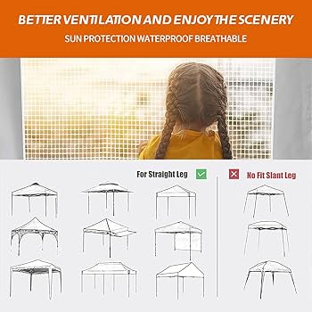 Raindropさま専用 Amazon.com : Sunshade Sidewall with Mesh Window, Instant