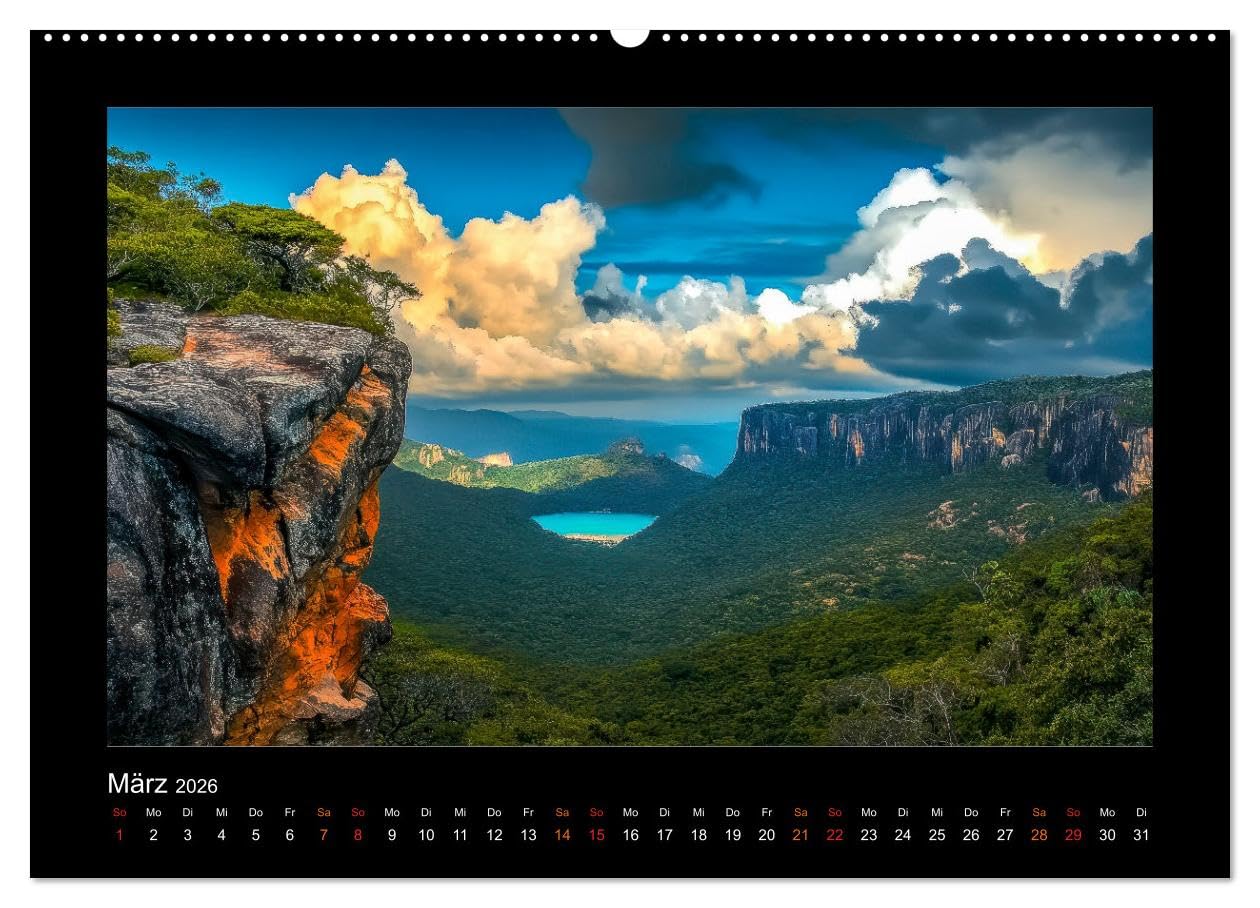 Brasilien - Natur, Kultur und Lebensfreude (Wandkalender 2026 DIN A2 quer), CALVENDO Monatskalender: Ein Land voller Rhythmus, Farben und Schönheit. (CALVENDO Orte)