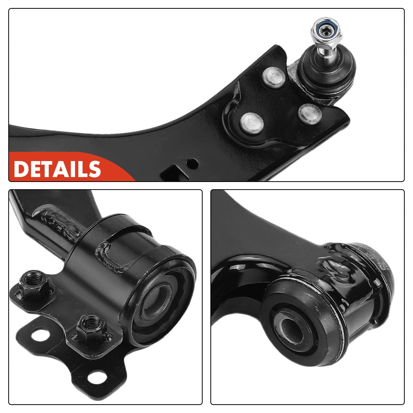 Frankberg 2x Brazo transversal Brazo de eje Delantero izquierdo derecho Abajo Compatible con Focus II Turnier DA DS FFS Focus II DA DP HCP V50 545 Focus C-Max DM2 C30 533 Replace# 1234371