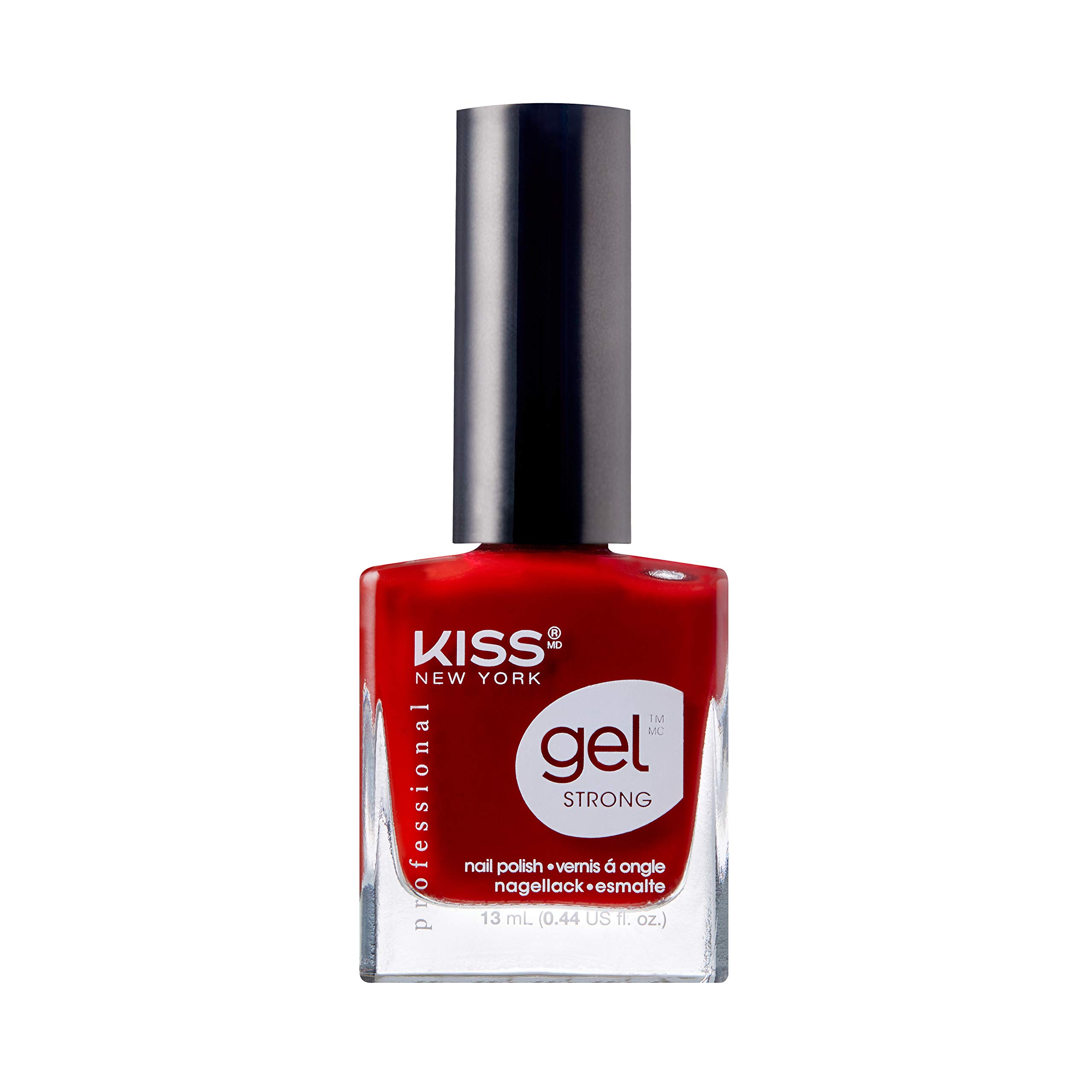 Kiss Gel Strong Nail Polish Fatal Lure Knpc014, Dark Red, 13 ML