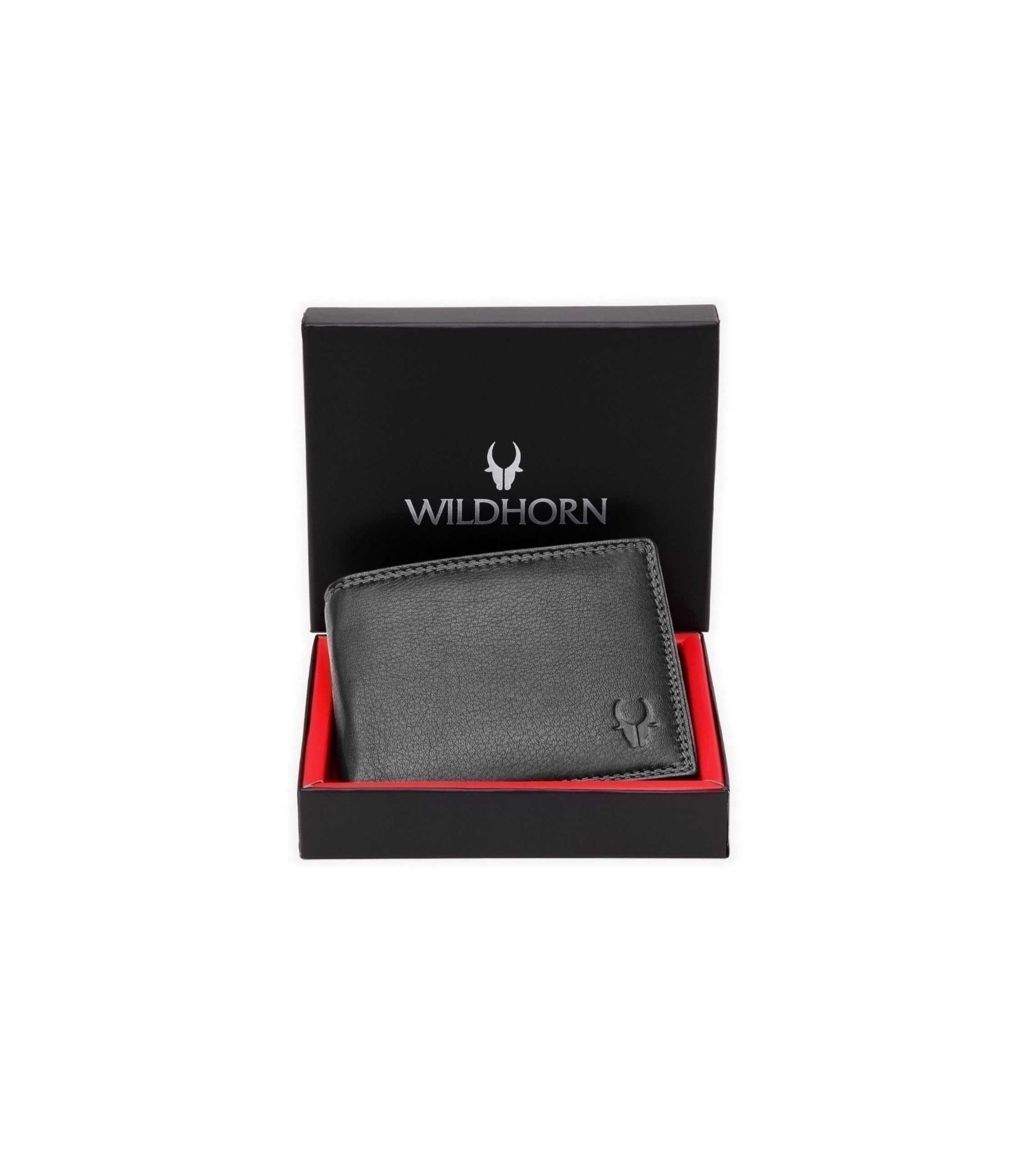 Rfid Protected Genuine Leather Wallet For Men (Black)