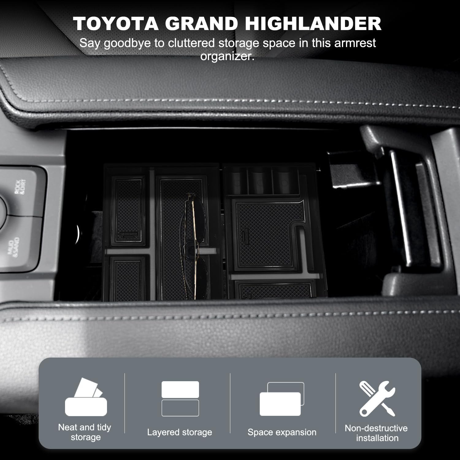 Yumzeco Compatible With 2023 Hnoda CRV Center Console Dashboard Organizer Tray,2023 - View #3