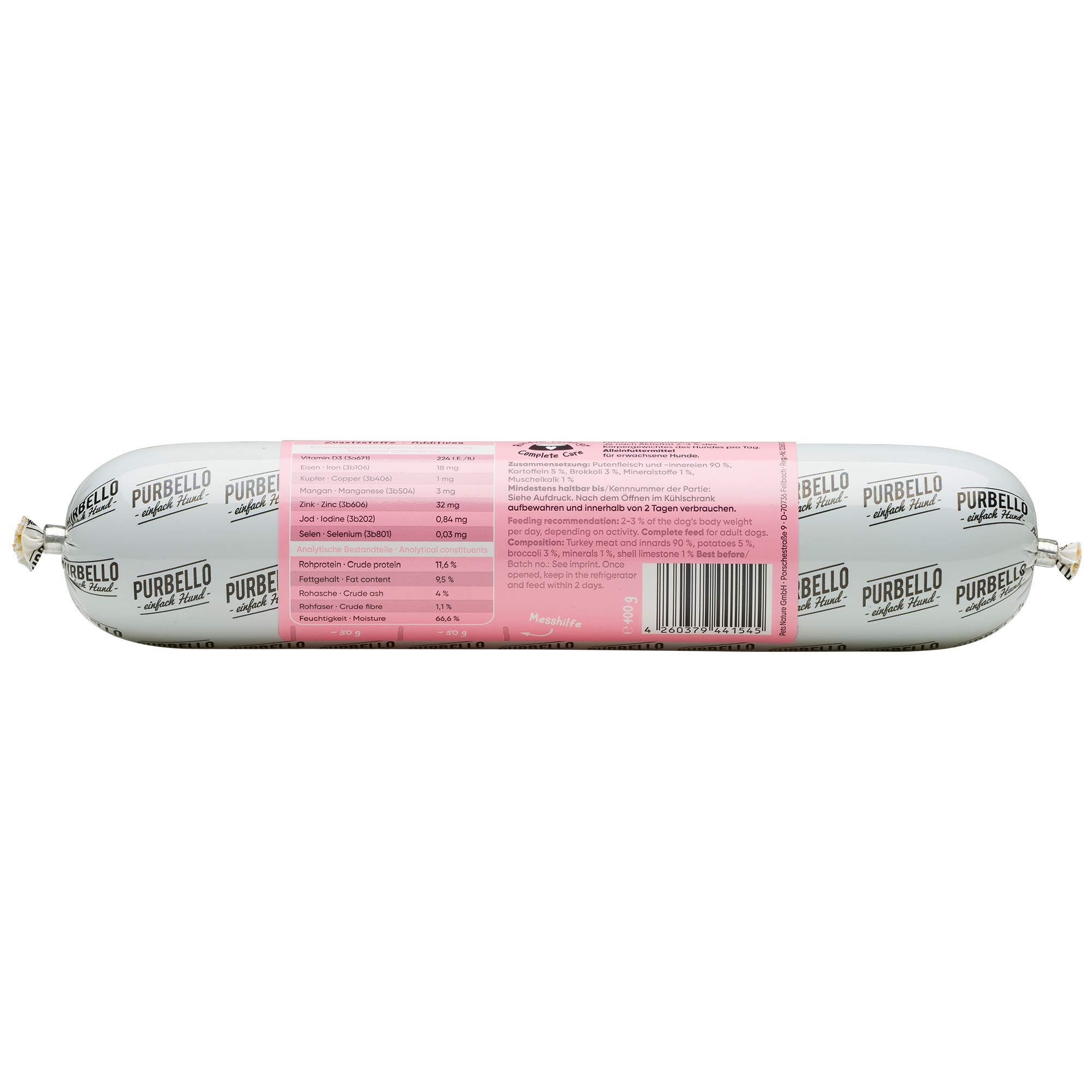 PurBello Perros Forro recurvo (Pack de 8, 8 x 400 g)