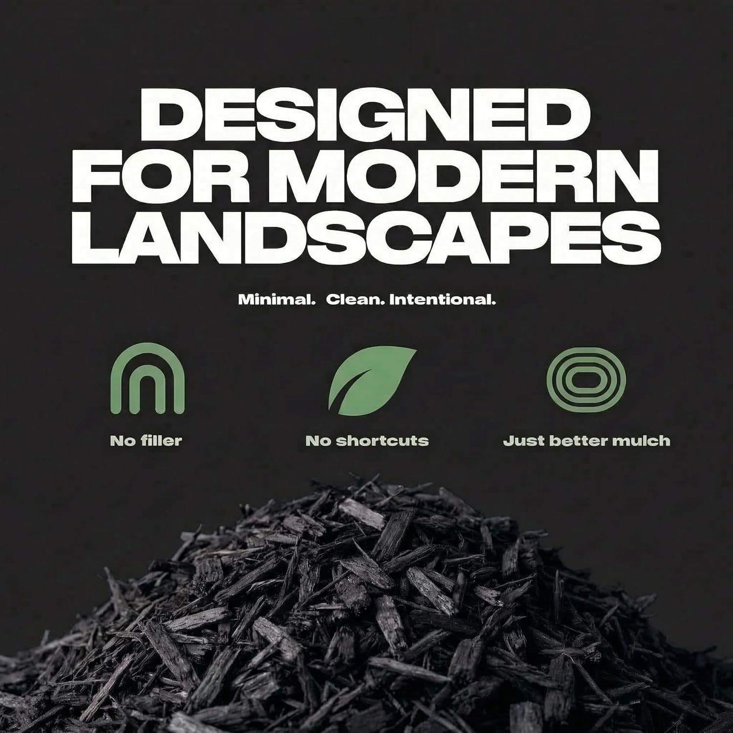 Home And Country Usa Black Mulch for Landscaping in Bags, Triple Shredded Garden Ground Cover, 2 Cu Ft Mulch Black for Beds, Borders and Pathways