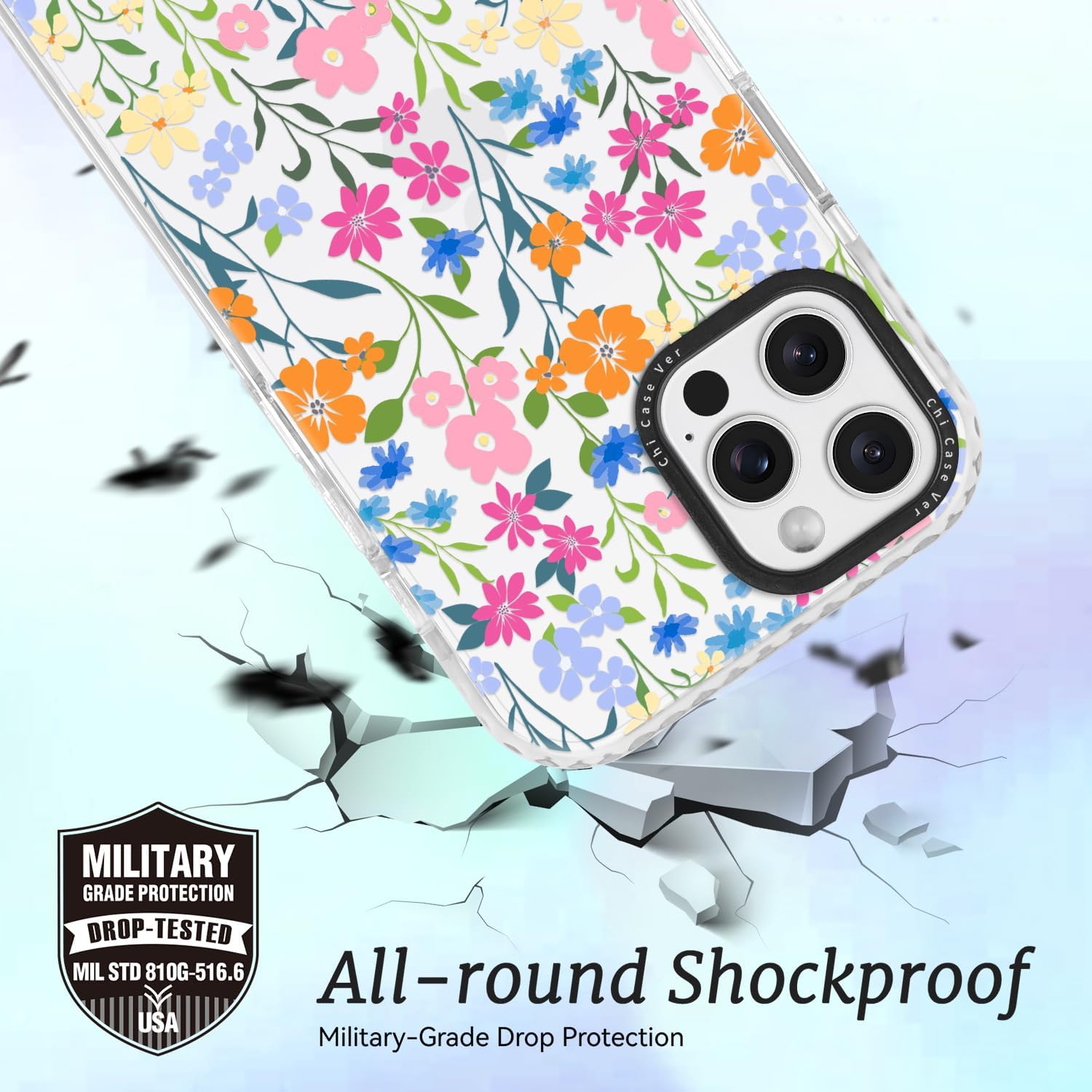 for iPhone 13 mini Case Vibrant Colorful Garden Bloom Floral image 5