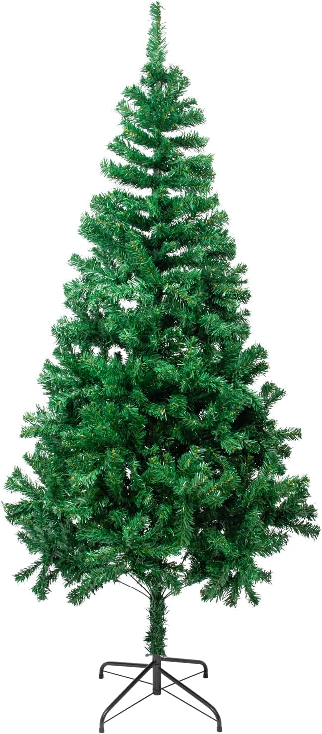 5.9FT Artificial Christmas Tree,Dense Branches Realistic Holiday Decor? w/Easy Assembly,Includes Stand