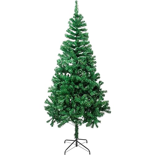 5.9FT Artificial Christmas Tree,Dense Branches Realistic Holiday Decor​ w/Easy Assembly,Includes Stand