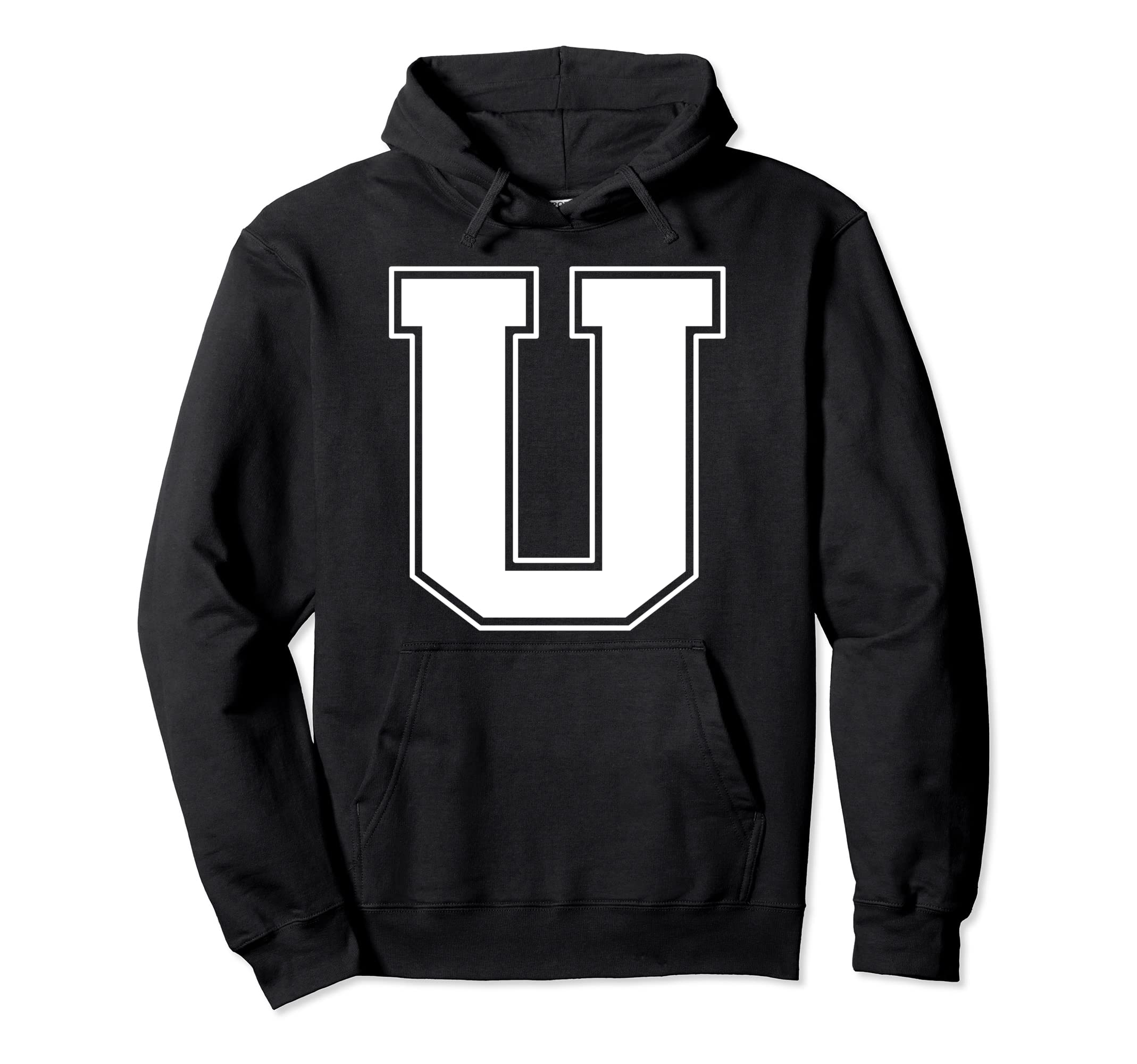 Alphabet Monogram Letter MerchU - Letter Pullover Hoodie