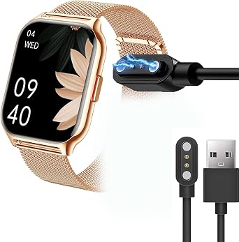 Compatible with ZOSKVEE Smart Watch Charger, Lamshaw Magnetic USB Charging Cable Replacement Charger Compatible for ZOSKVEE P95 2.01 Inches Smart Watch/Popglory P95 2.01 Smartwatch Black