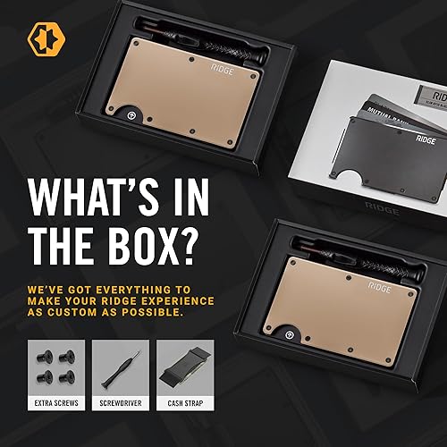 Miniatura 123 de Ridge - Cartera minimalista delgada para hombres, carteras de bolsillo frontal para hombres, billetera RFID con tarjetero, Oilva mate