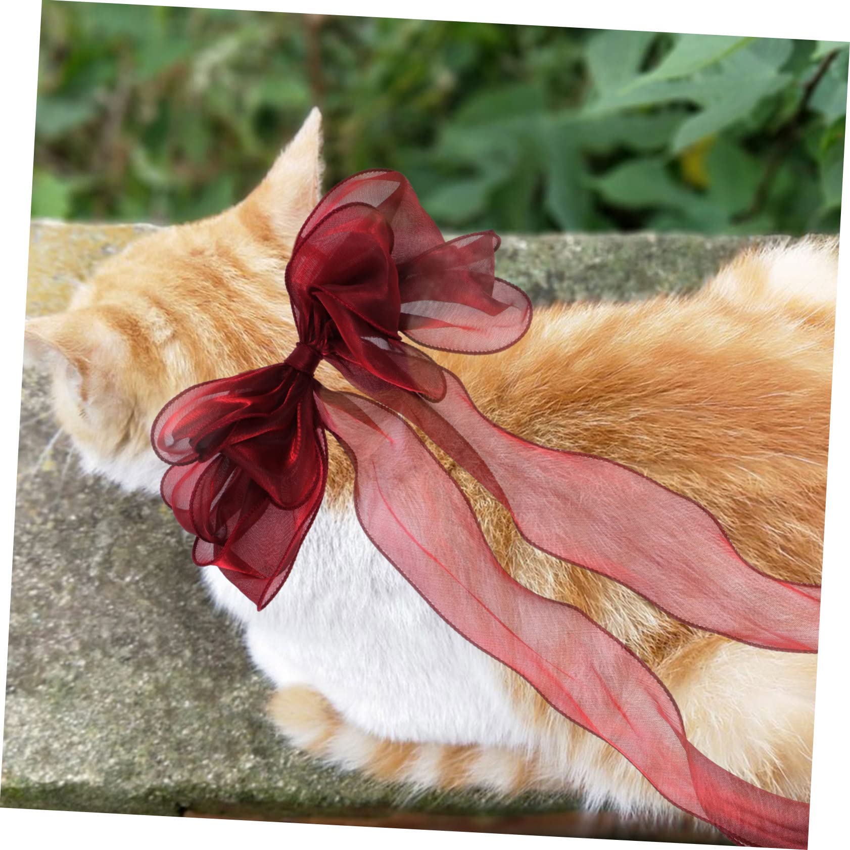 Sosoport Collier Réglable pour Et Chiens avec Nœud Accessoire Élégant pour Et Photos