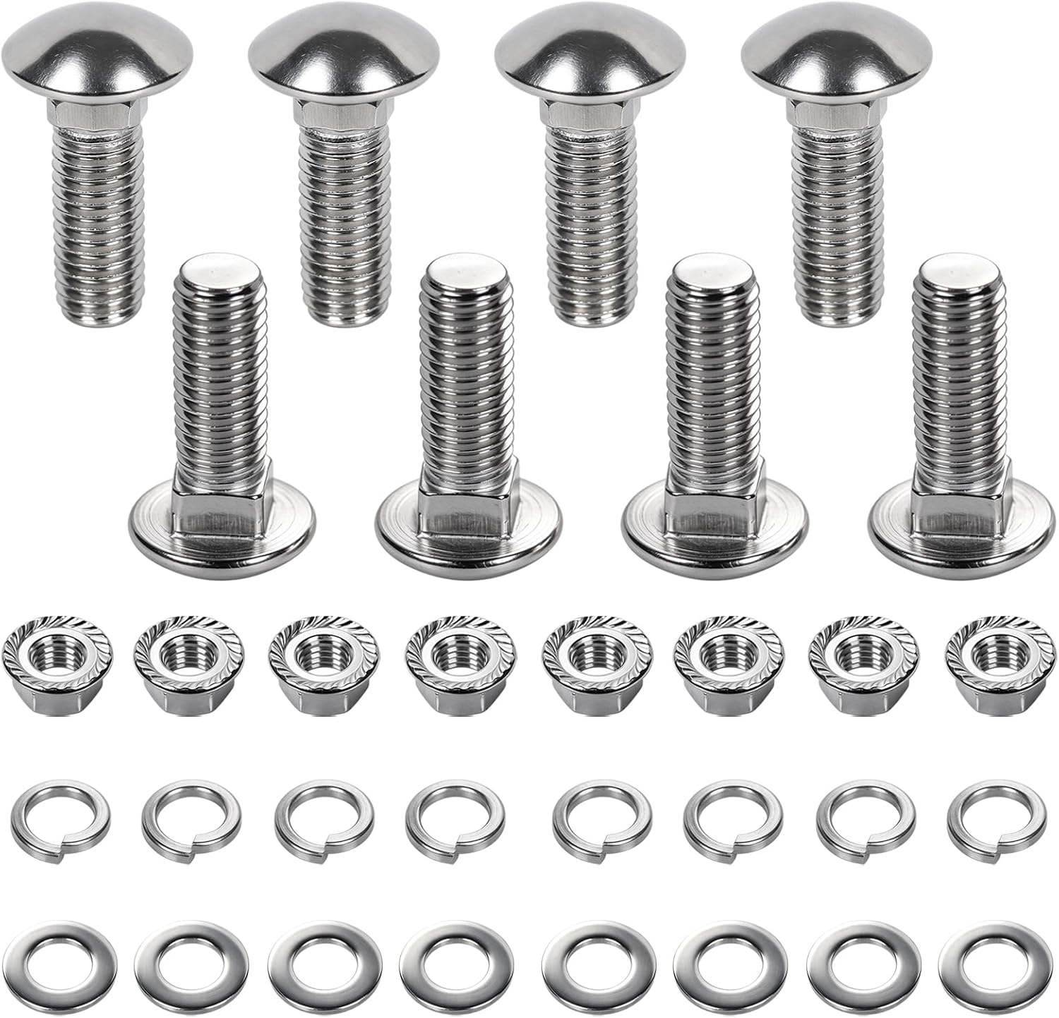 32Pcs Stainless Steel Front & Rear Bumper Bolt Kit