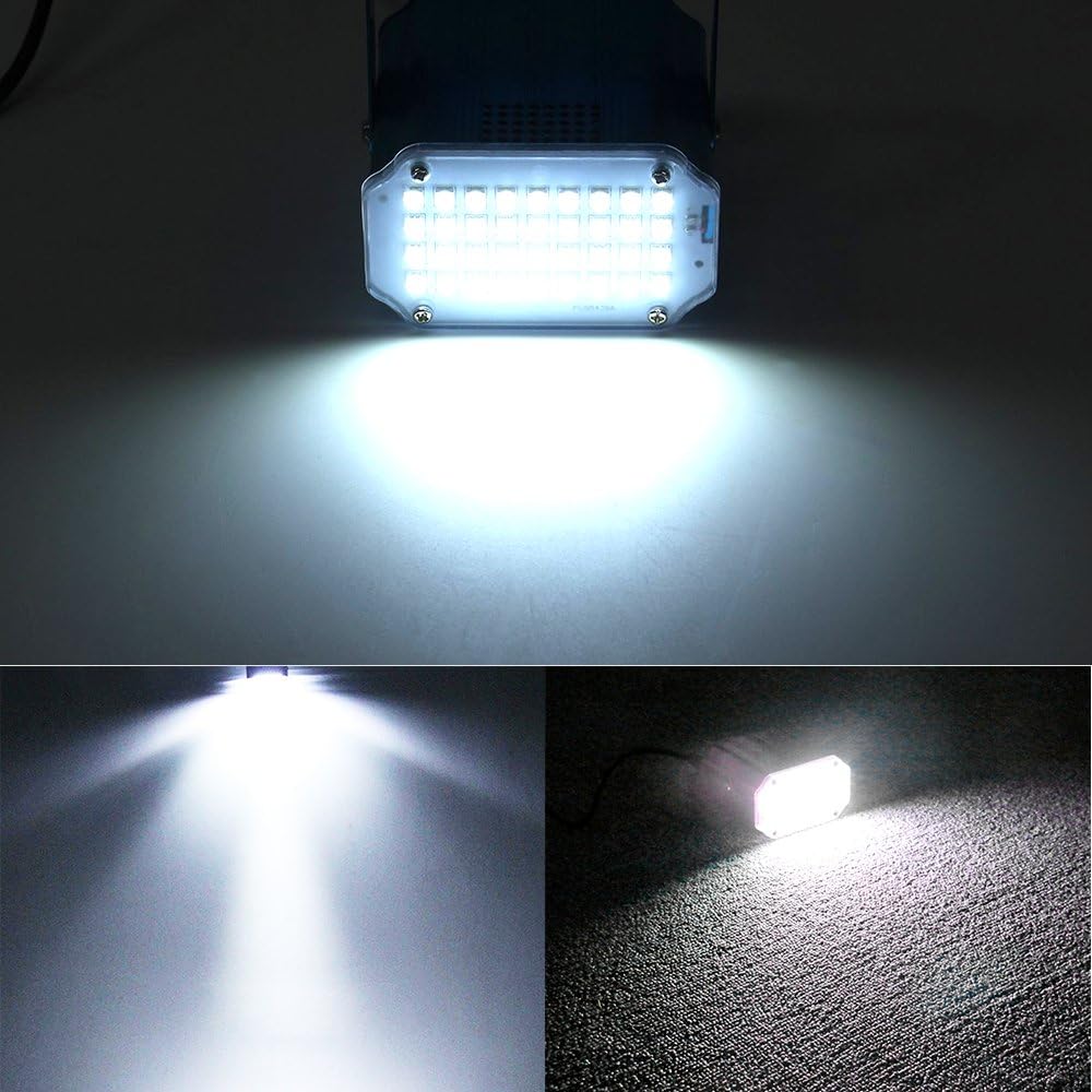 JLPOW White Strobe Light,Super Bright 36 LED Strobe Light for Party,Sound Activated and Speed Control Mini DJ Strobe Lights,Best for Parties Club Disco KTV Bar Xmas Show (No Remote)