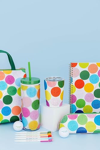 Miniatura 6 de Kate Spade New York Cuaderno grande con rayas universitarias, cuaderno espiral de 11" x 9.5" con 160 páginas