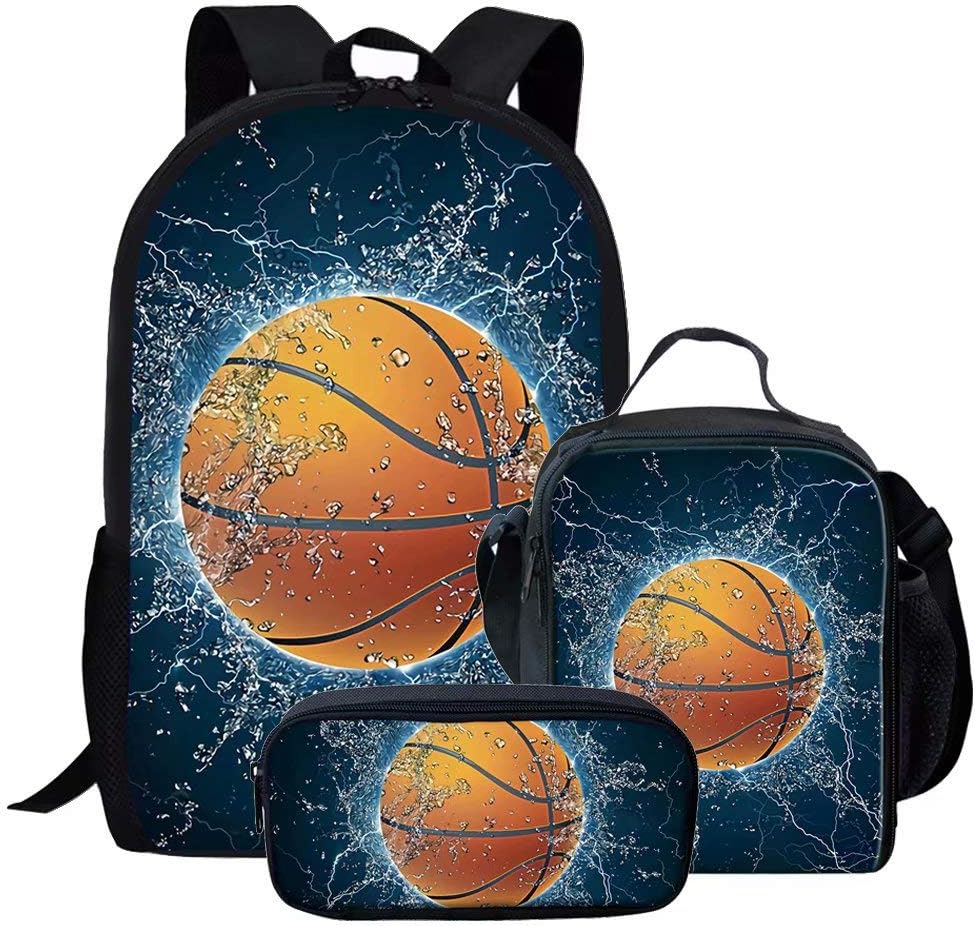 Chaqlin - Juego De 3 Bolsas Escolares Para Niños Con Bolsa Para El Almuerzo, Bolsa Para Lápices, Diseño De Piña Pineapple-1(3pcs/Set) Talla única